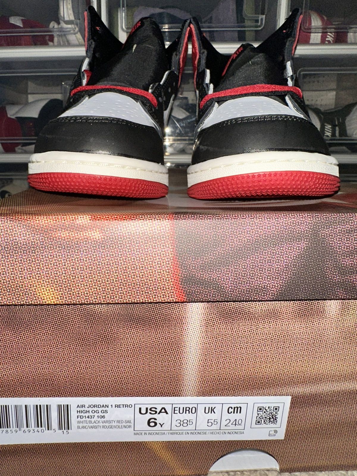 Jordan Brand Air Jordan 1 ‘Black Toe Reimagined’ Size US 6 / EU 39 - 3 Thumbnail