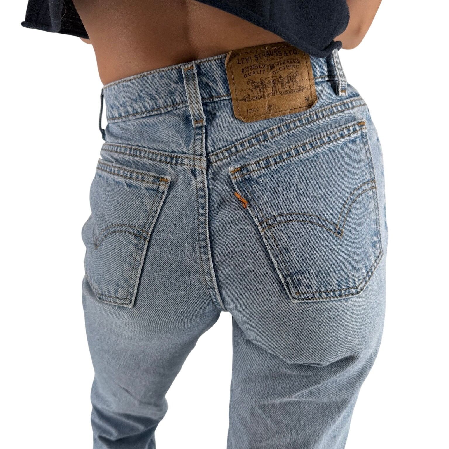 Levi's × Vintage 90s Levis 912 slim fit jeans 1990s vintage Size 27" / US 4 / IT 40 - 13 Thumbnail