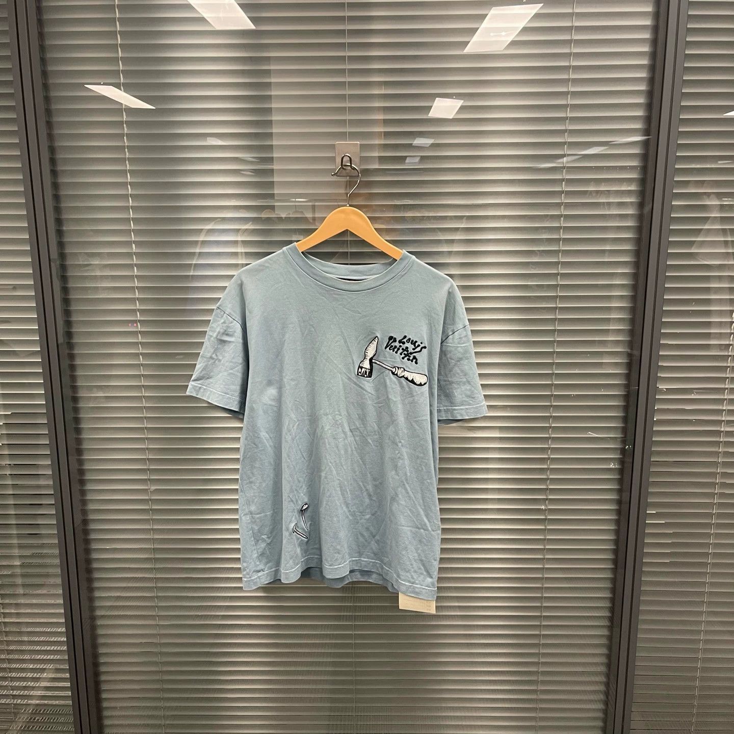 Louis Vuitton Blue Graphic Short-Sleeve T-Shirt Size US S / EU 44-46 / 1 - 1 Thumbnail