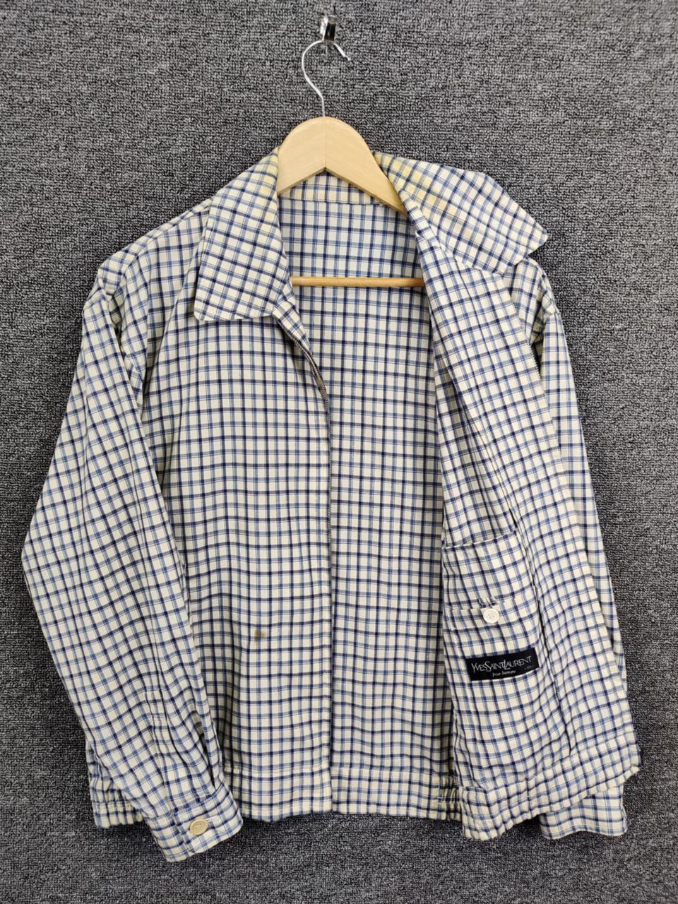 Yves Saint Laurent Vintage Yves Saint Laurent Pour Homme YSL Zip Up Jacket Size US M / EU 48-50 / 2 - 5 Thumbnail
