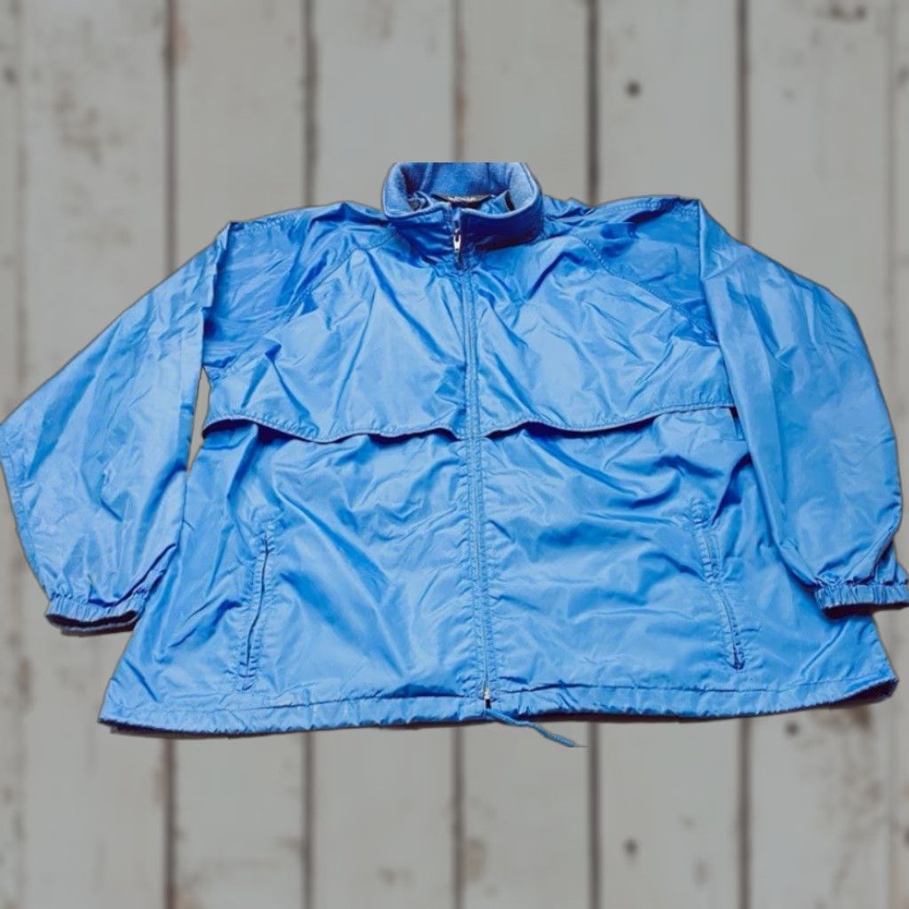 Vintage VINTAGE Woolrich Hooded Nylon Windbreaker Men's 2XL Blue Rain Jacket 90s 8213 Size US XXL / EU 58 / 5 - 1 Thumbnail
