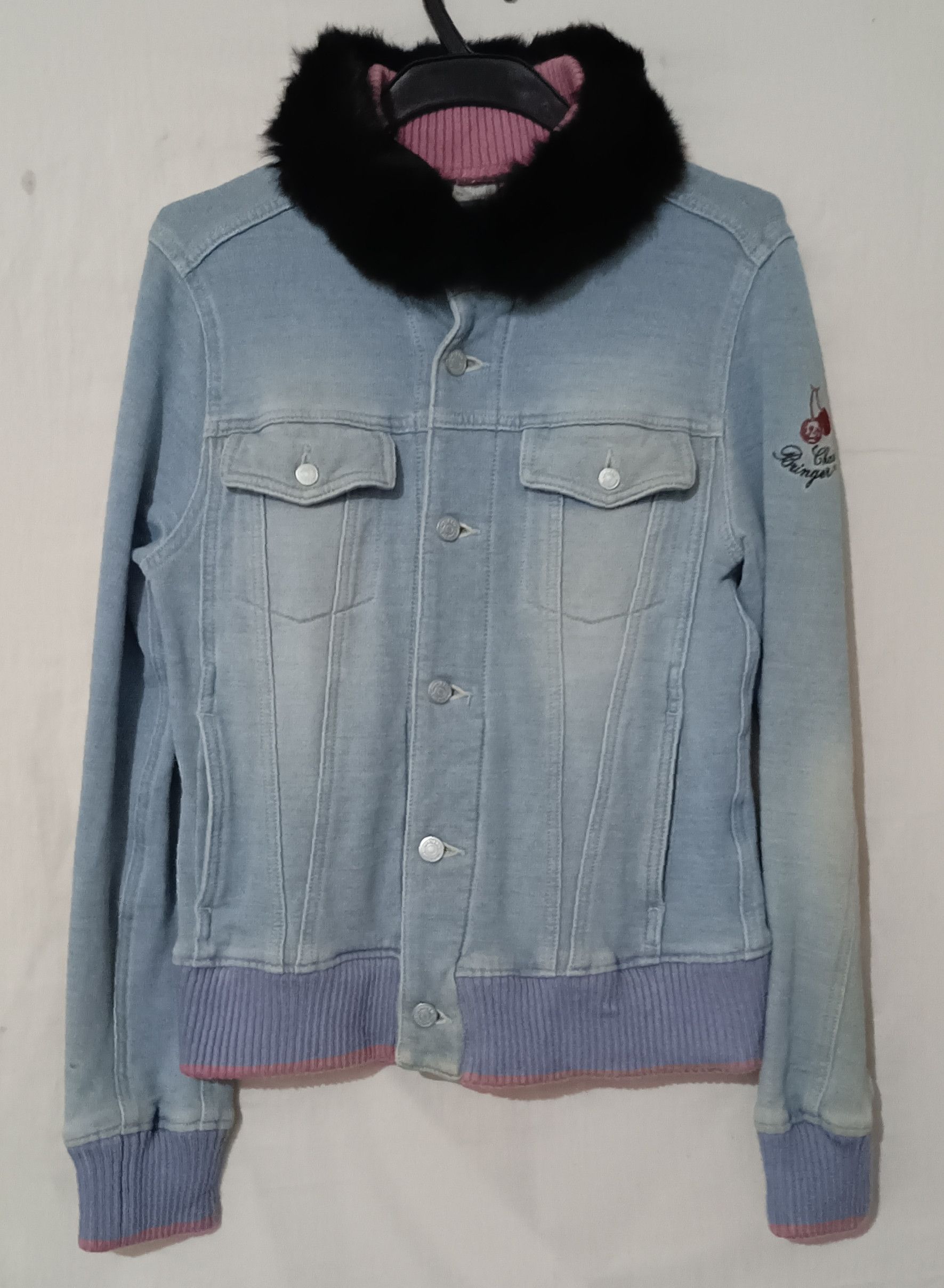 Hysteric Glamour × If Six Was Nine Fur HystericGlamour Kinky Chaoy Bringer Elastic Jeans Jacket Size S / US 4 / IT 40 - 1 Thumbnail
