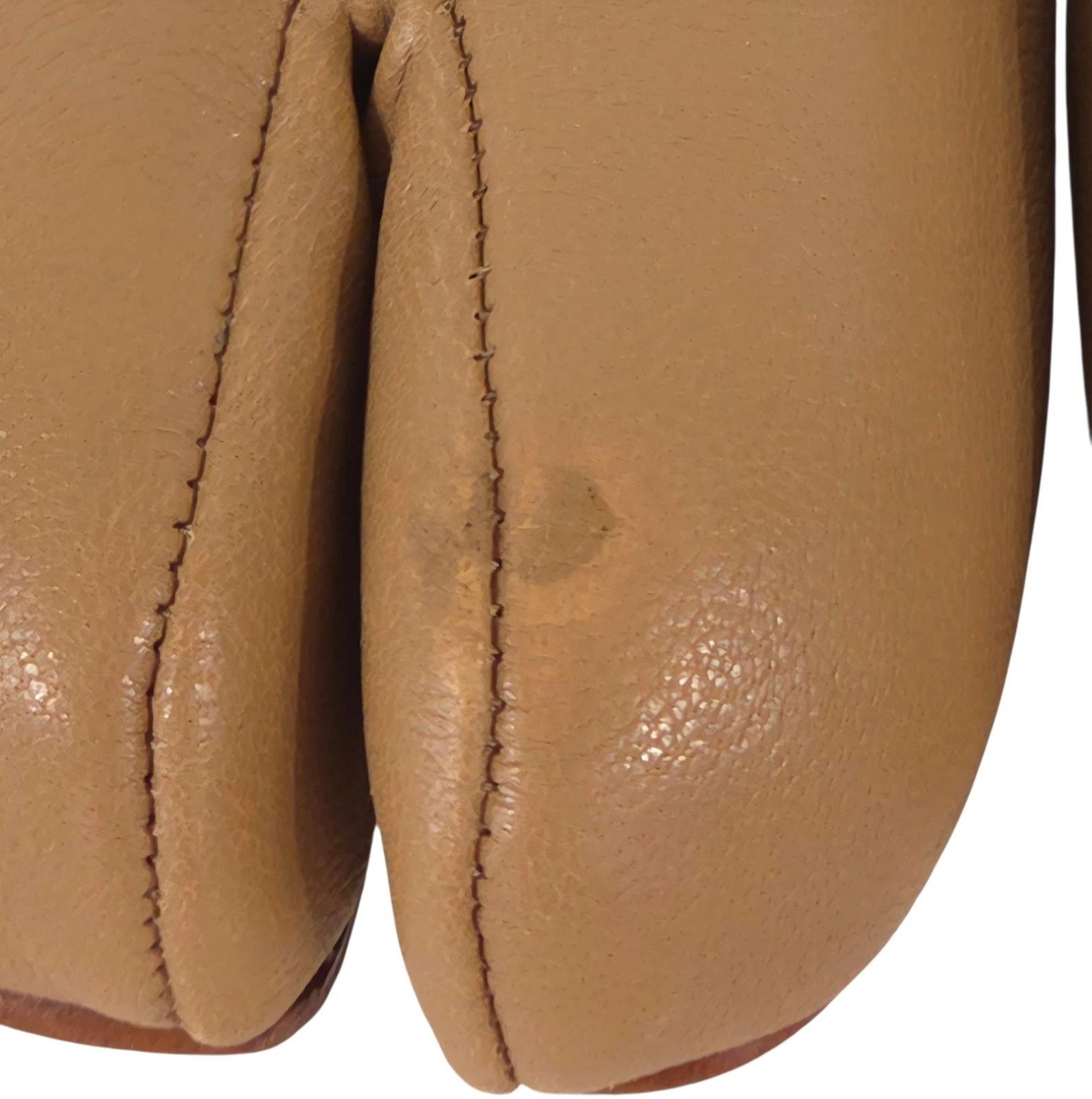 Maison Margiela Tabi Flats US 9.5 EU 39.5 Womens Tan Leather