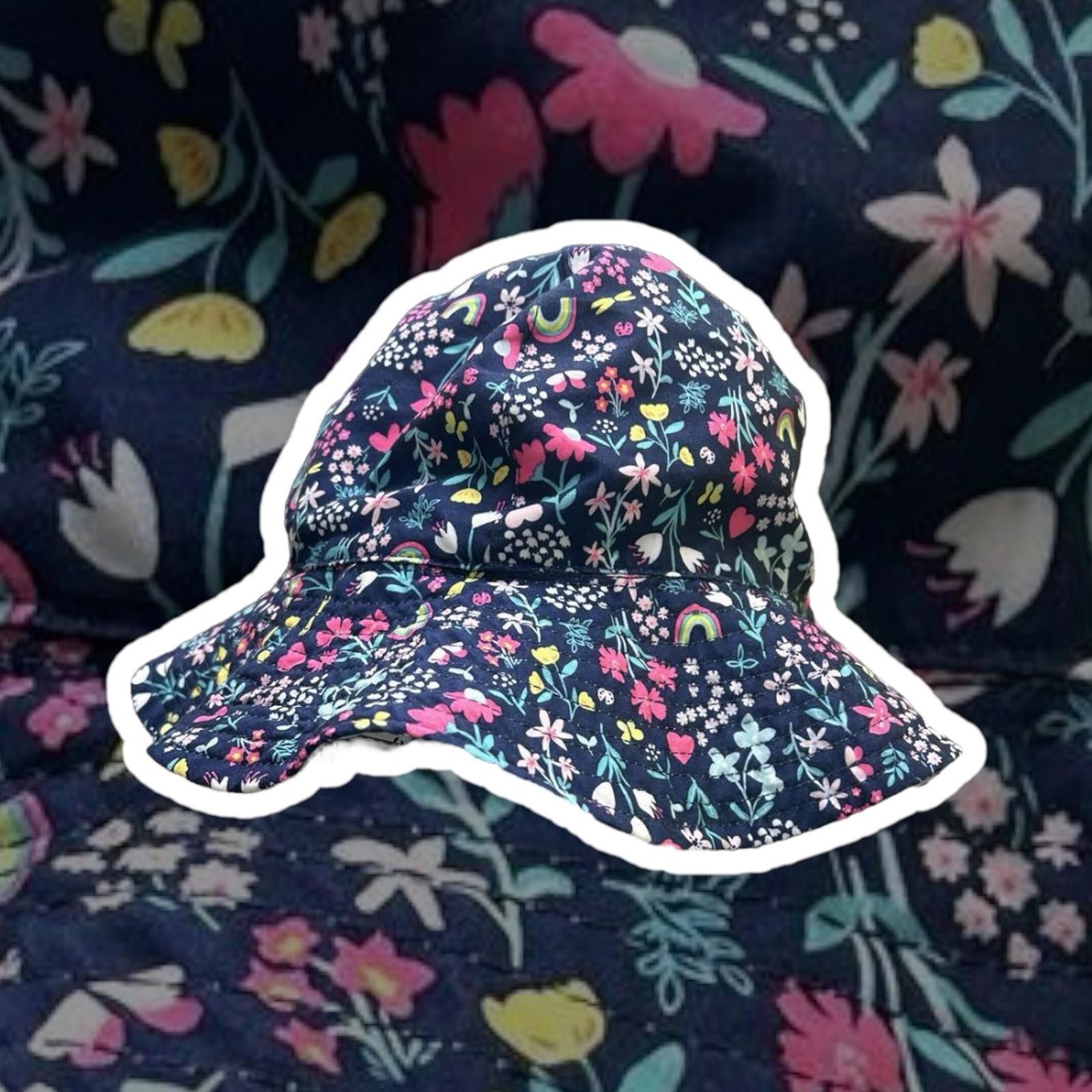 Designer Vibrant Floral Bucket Hat – Perfect for Summer Size ONE SIZE - 1 Thumbnail