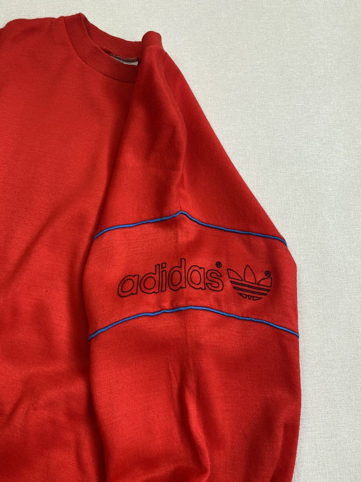 Adidas × Vintage Mens Vintage Adidas Ventex Big Logo Sweatshirt size M Size US M / EU 48-50 / 2 - 4 Thumbnail