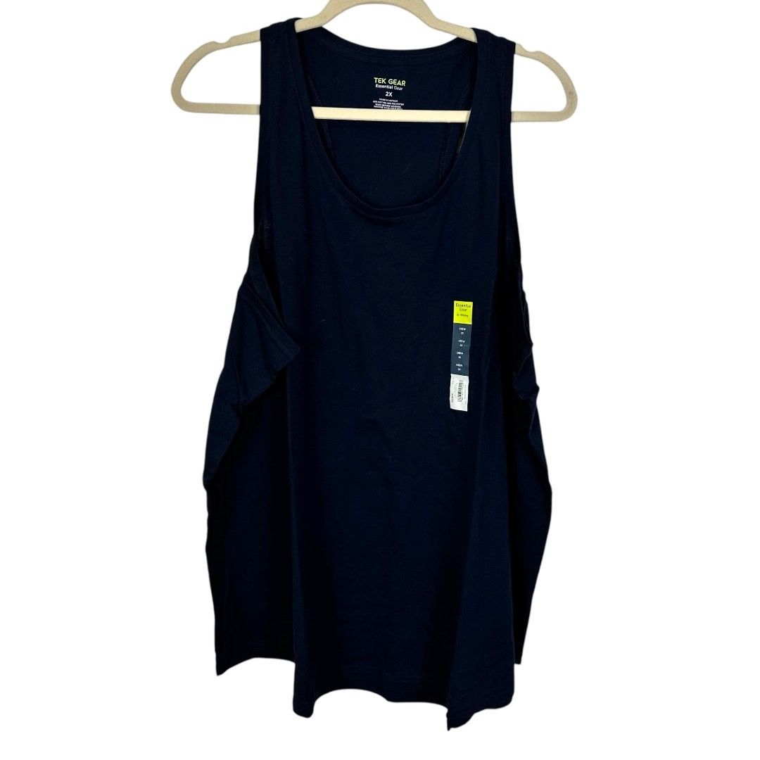 Tek Gear Tek Gear Navy Blue Moisture Wicking Tank Top Size 2X Size XXL / US 16-18 / IT 52-54 - 1 Thumbnail