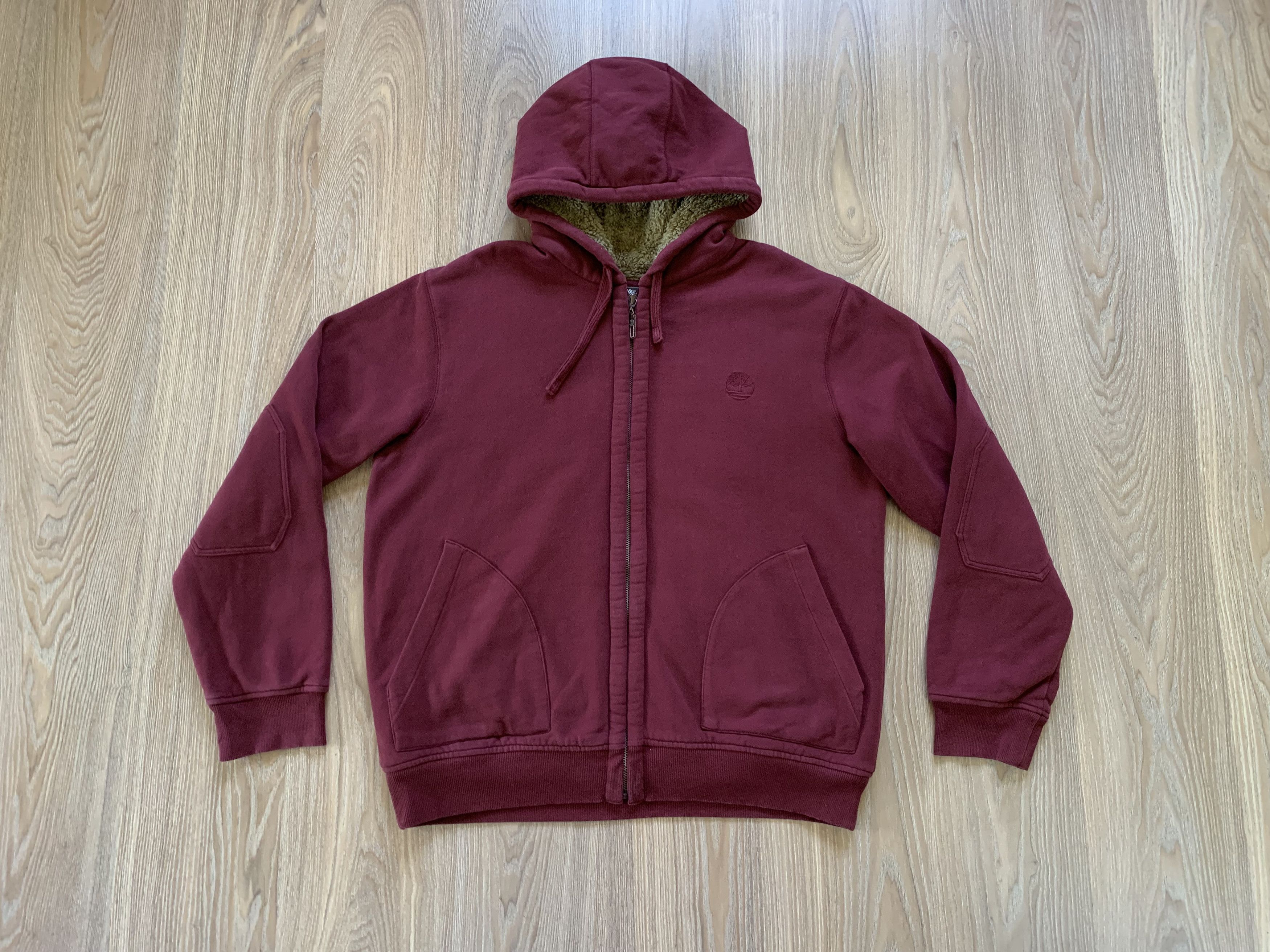 Timberland × Vintage Vintage Timberland Sherpa Fleece Heavyweight Hoodie Size US XXL / EU 58 / 5 - 11 Thumbnail
