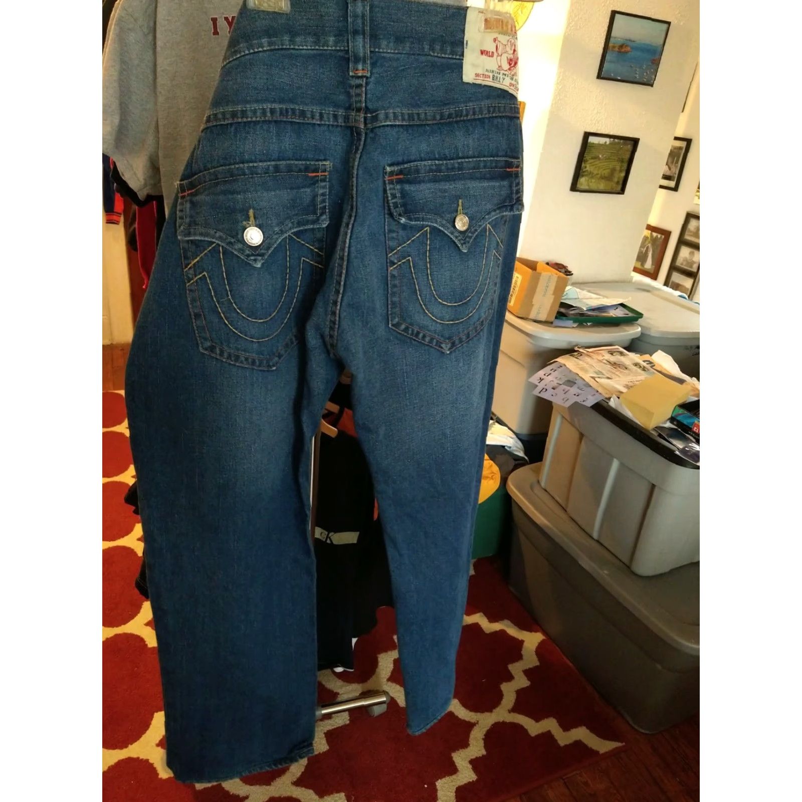 True Religion VINTAGE True Religion Jeans Billy Made In USA Men 38x33 Blue USA 90s Wide-Leg Jeans Billy Mens X 33? Size US 38 / EU 54 - 5 Thumbnail