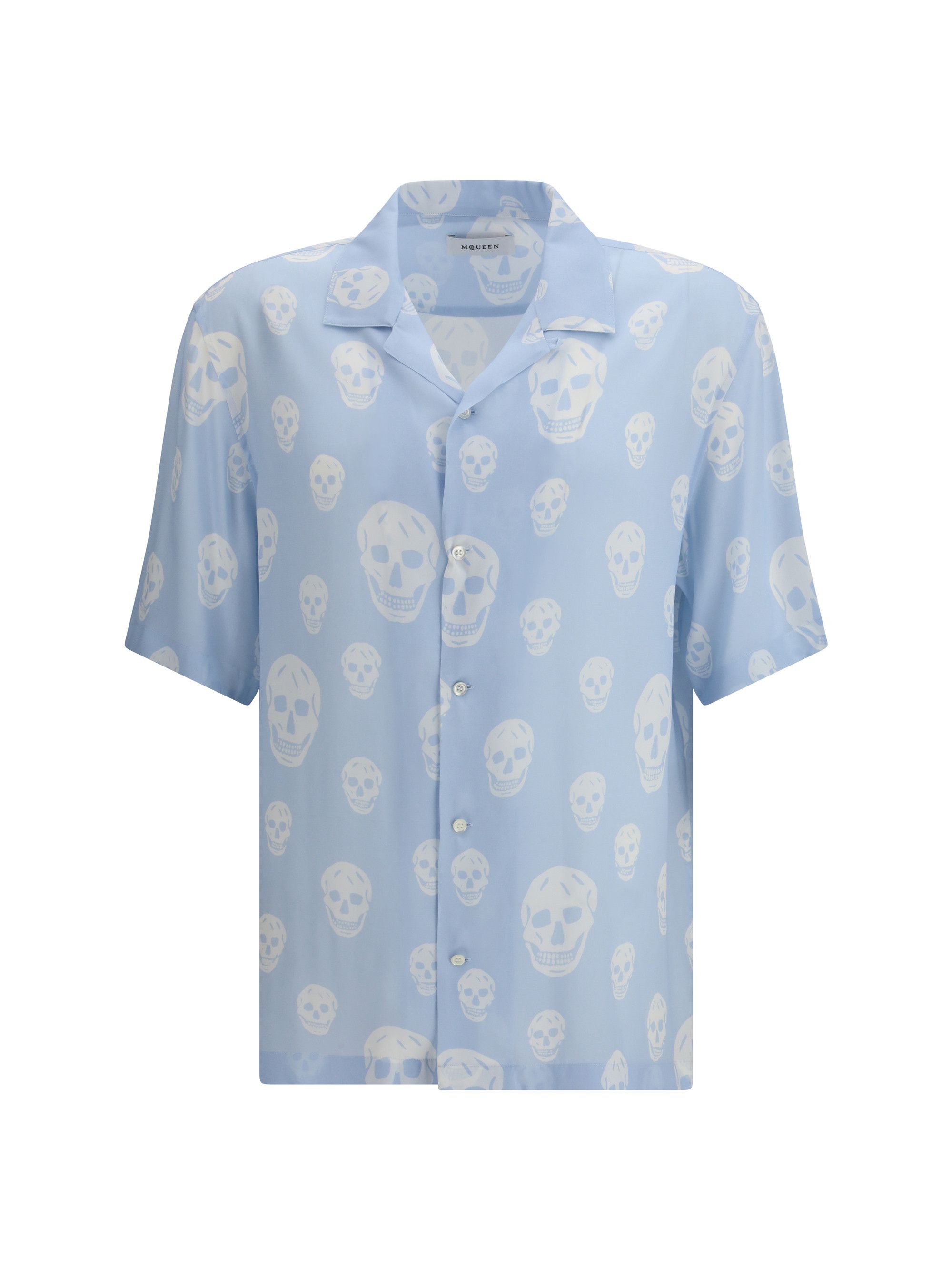 Alexander McQueen Skull-printed Hawaiian Shirt Size US L / EU 52-54 / 3 - 1 Thumbnail