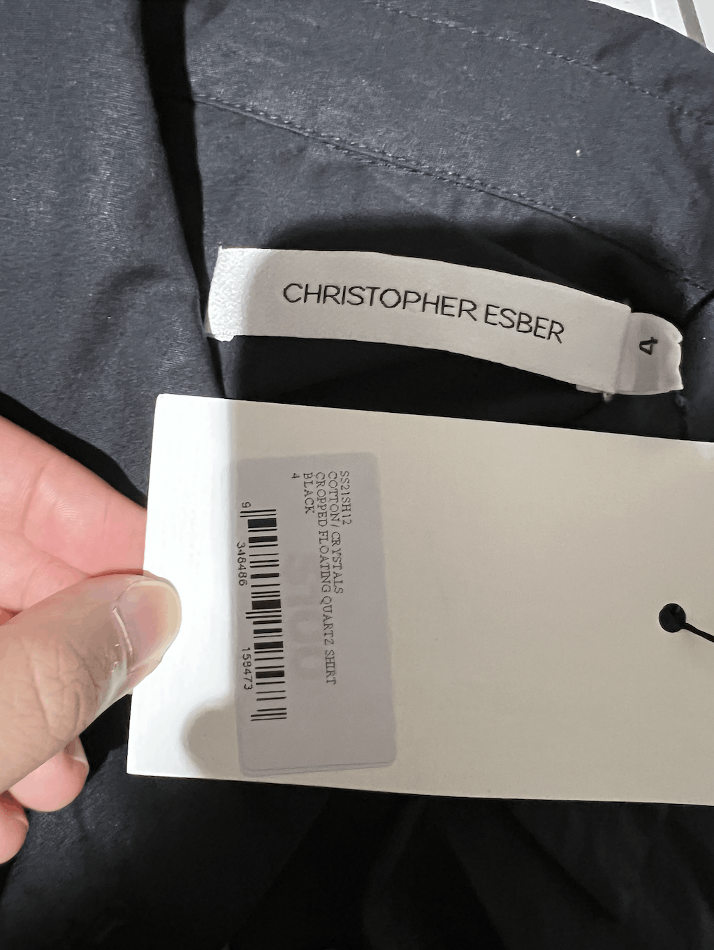 Christopher Esber Cropped Floating Quart Shirt Size XS / US 0-2 / IT 36-38 - 4 Thumbnail