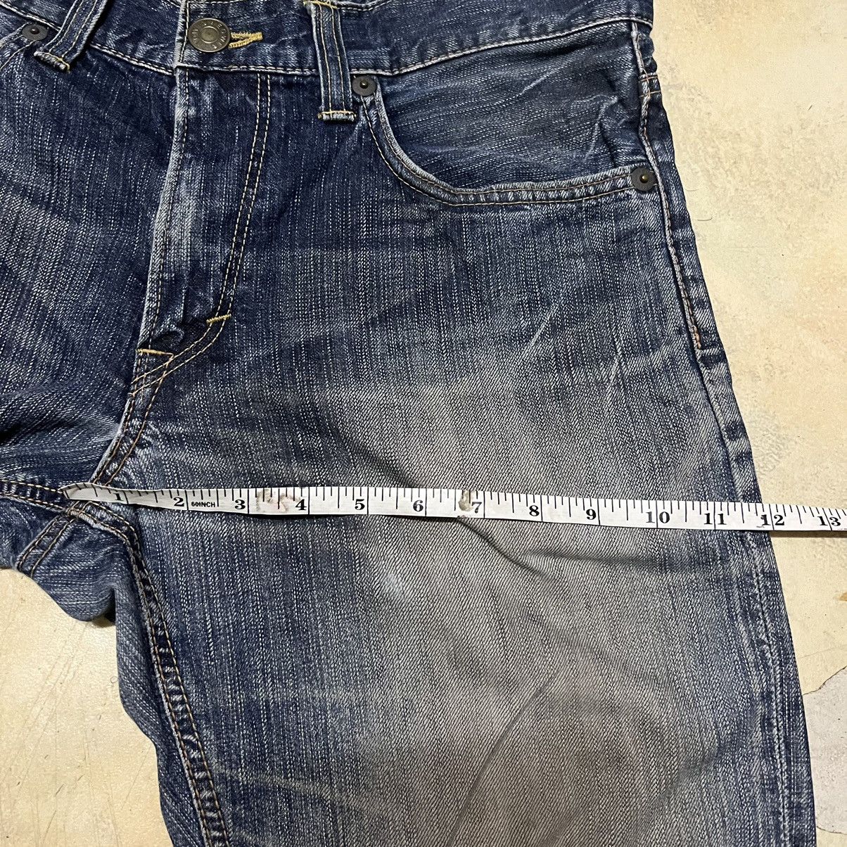Edwin × Japanese Brand Edwin 503 Premium Made In Japan Distressed Denim Jeans Size US 33 - 12 Thumbnail