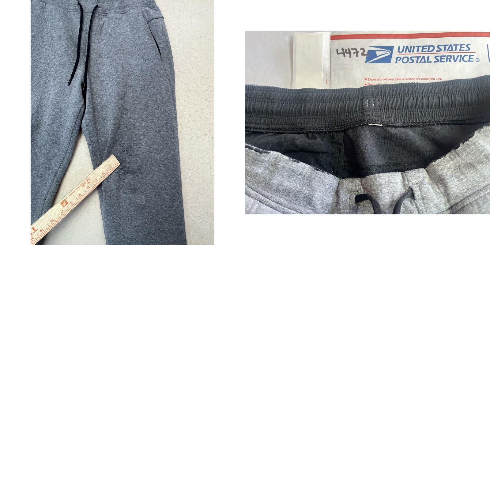 Lululemon Lululemon Jogger Pants Mens Medium Gray Drawstring Athletic Cross Training Gym Running City Distressed See Pics Measurements Size US 31 - 8 Thumbnail
