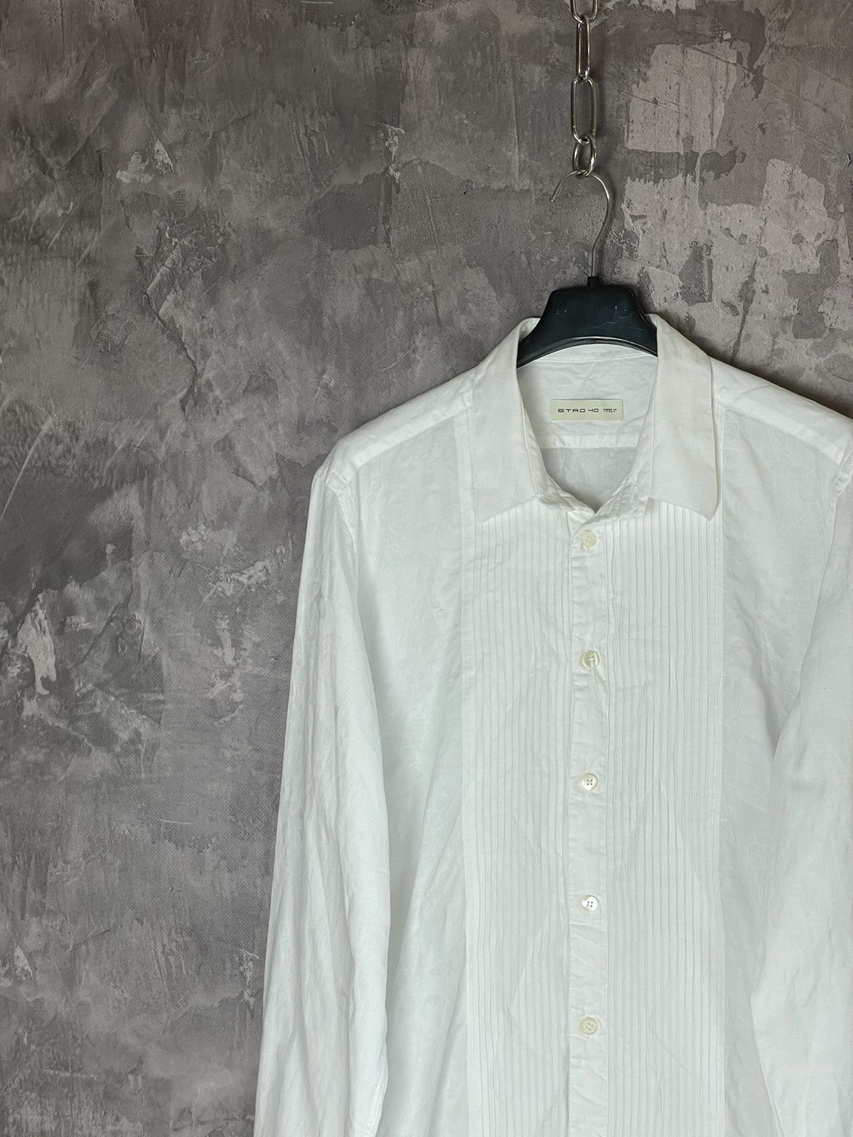 Etro ETRO Milano Button up Shirt Striped Cotton Size US L / EU 52-54 / 3 - 3 Thumbnail