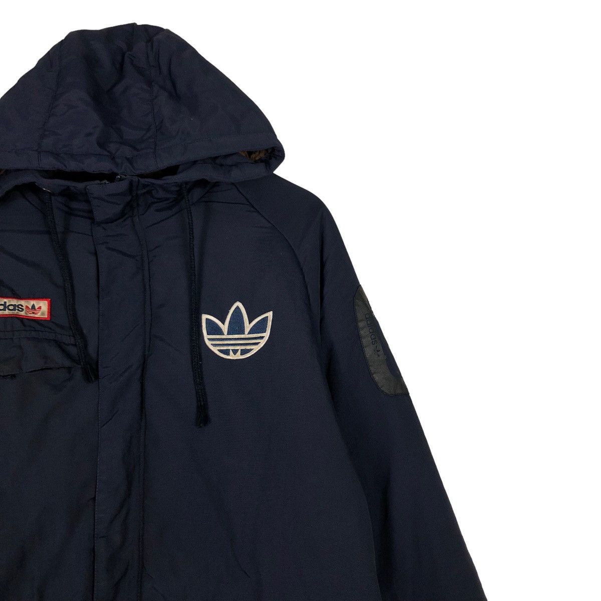 Adidas 🔥Vtg Biker Puffer Down Light Jacket Adidas Size US M / EU 48-50 / 2 - 6 Thumbnail