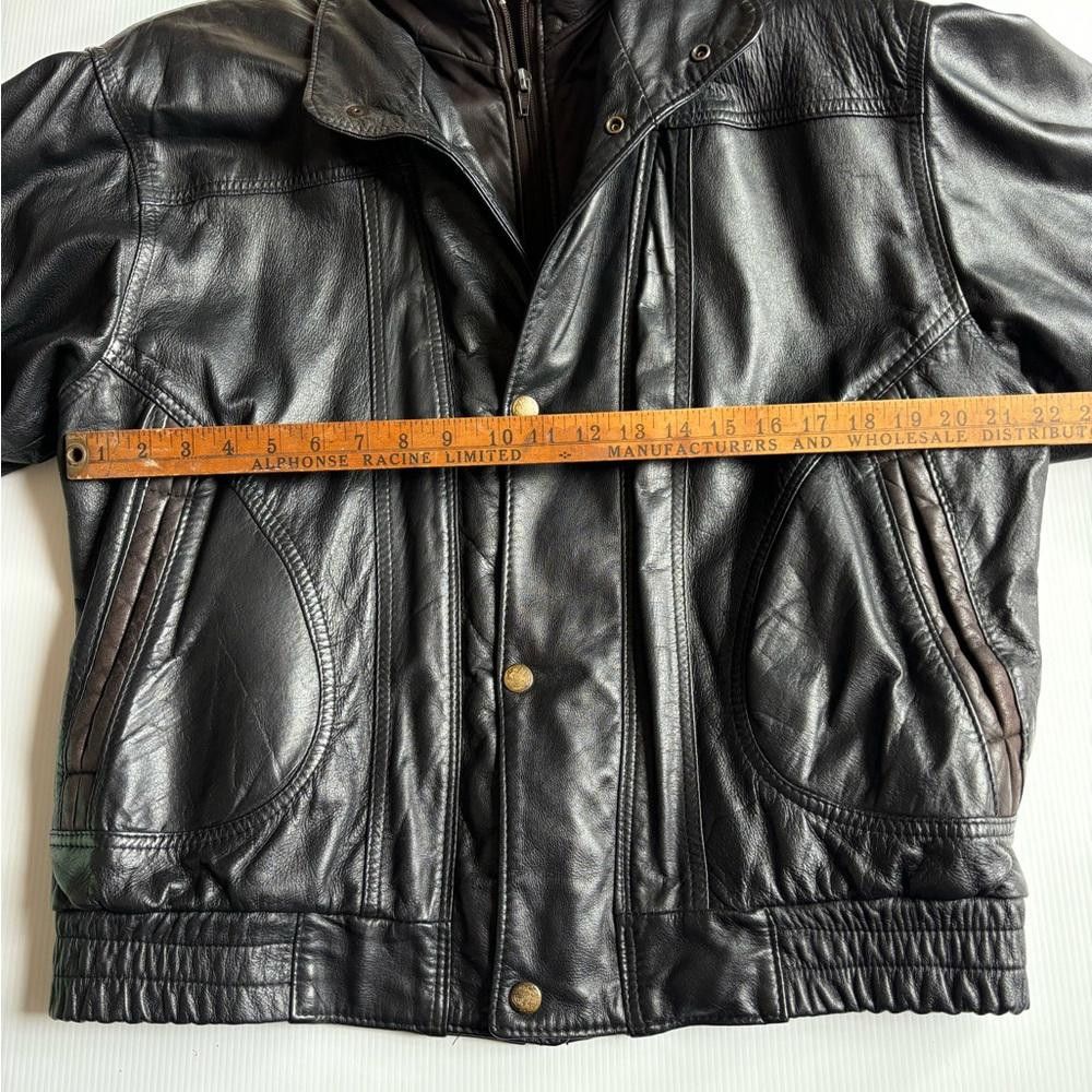 Designer Le Village du Cuir Leather Coat Size US S / EU 44-46 / 1 - 6 Thumbnail