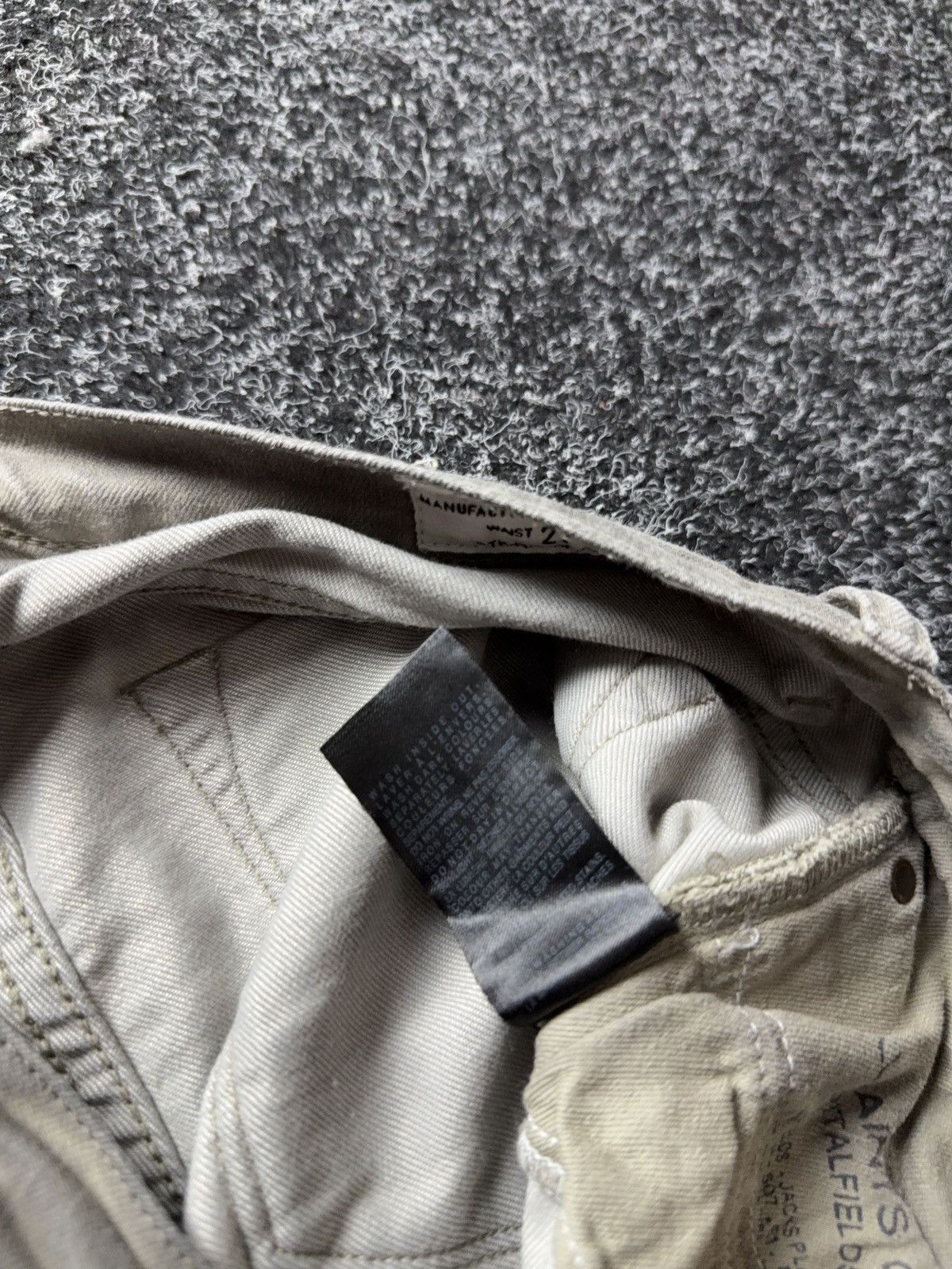 Allsaints AllSaints Grey Slim Jeans Rick style Minimal Stretch Denim Size 27" / US 4 / IT 40 - 11 Thumbnail