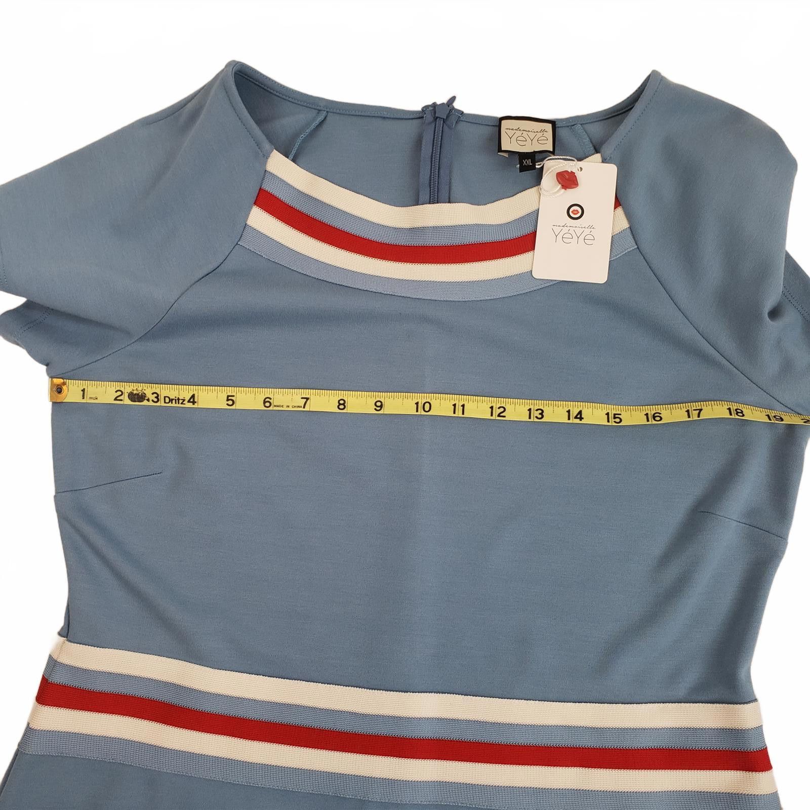 Designer RARE Mademoiselle YéYé Swinging 60s Style Dress NWT Size XL / US 12-14 / IT 48-50 - 7 Thumbnail