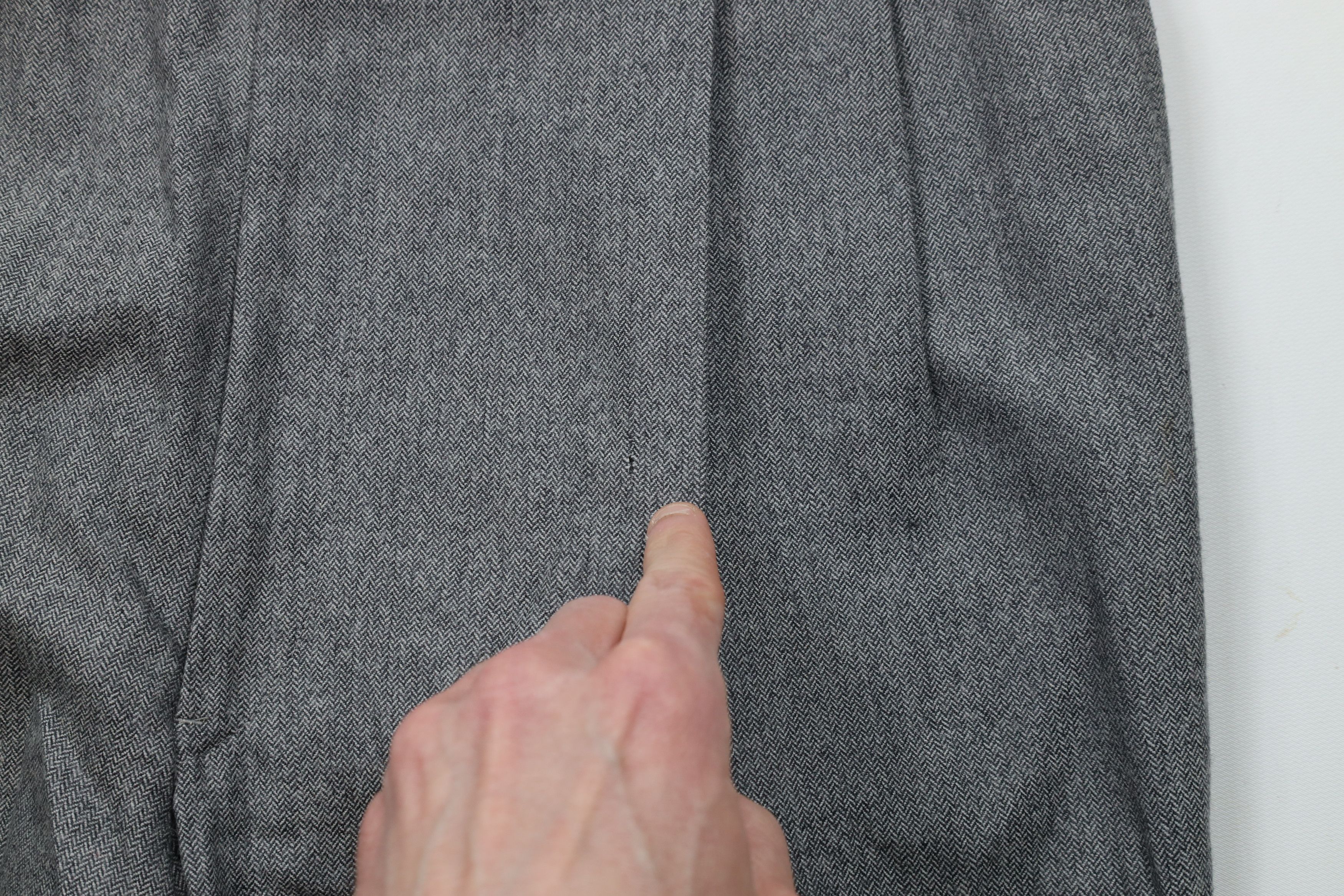Vintage Vintage 70s Streetwear Herringbone Bell Bottoms Chino Pants Size US 34 / EU 50 - 5 Thumbnail