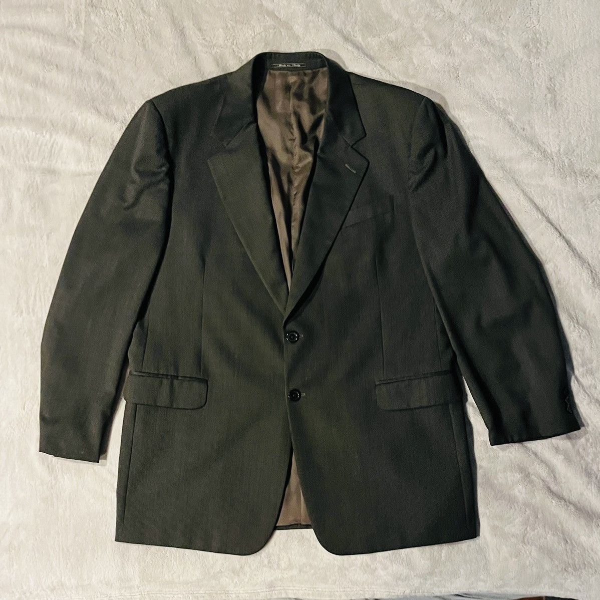 Fendi Fendi Uomo Italy Super 100’s Grey Wool Blazer Suit Jacket 48 Size 48L - 1 Thumbnail