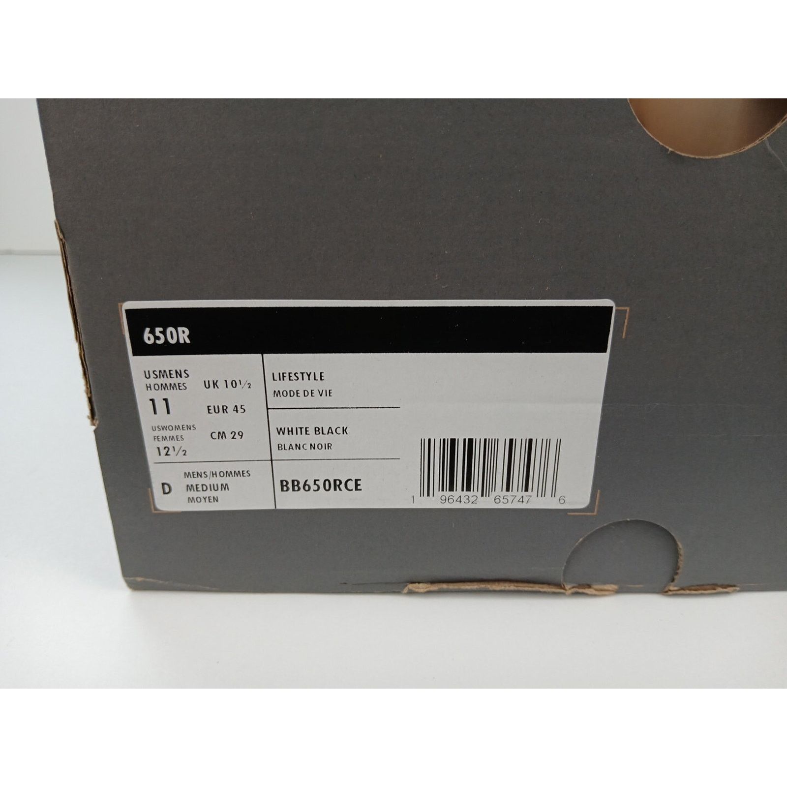 New Balance New Balance 650R Lifestyle White / BLK Shoes Men's Sz 11 Size US 11 / EU 44 - 20 Thumbnail