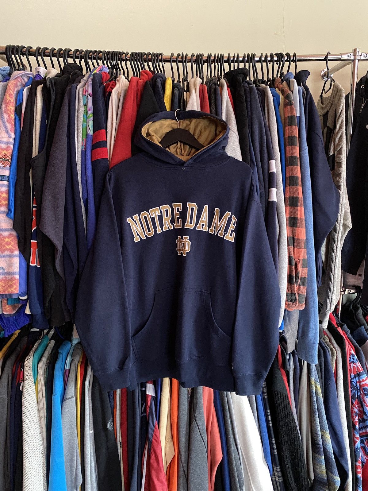 Russell Athletic VINTAGE RUSSELL ATHLETIC NOTRE DAME HOODIE Size US L / EU 52-54 / 3 - 1 Thumbnail