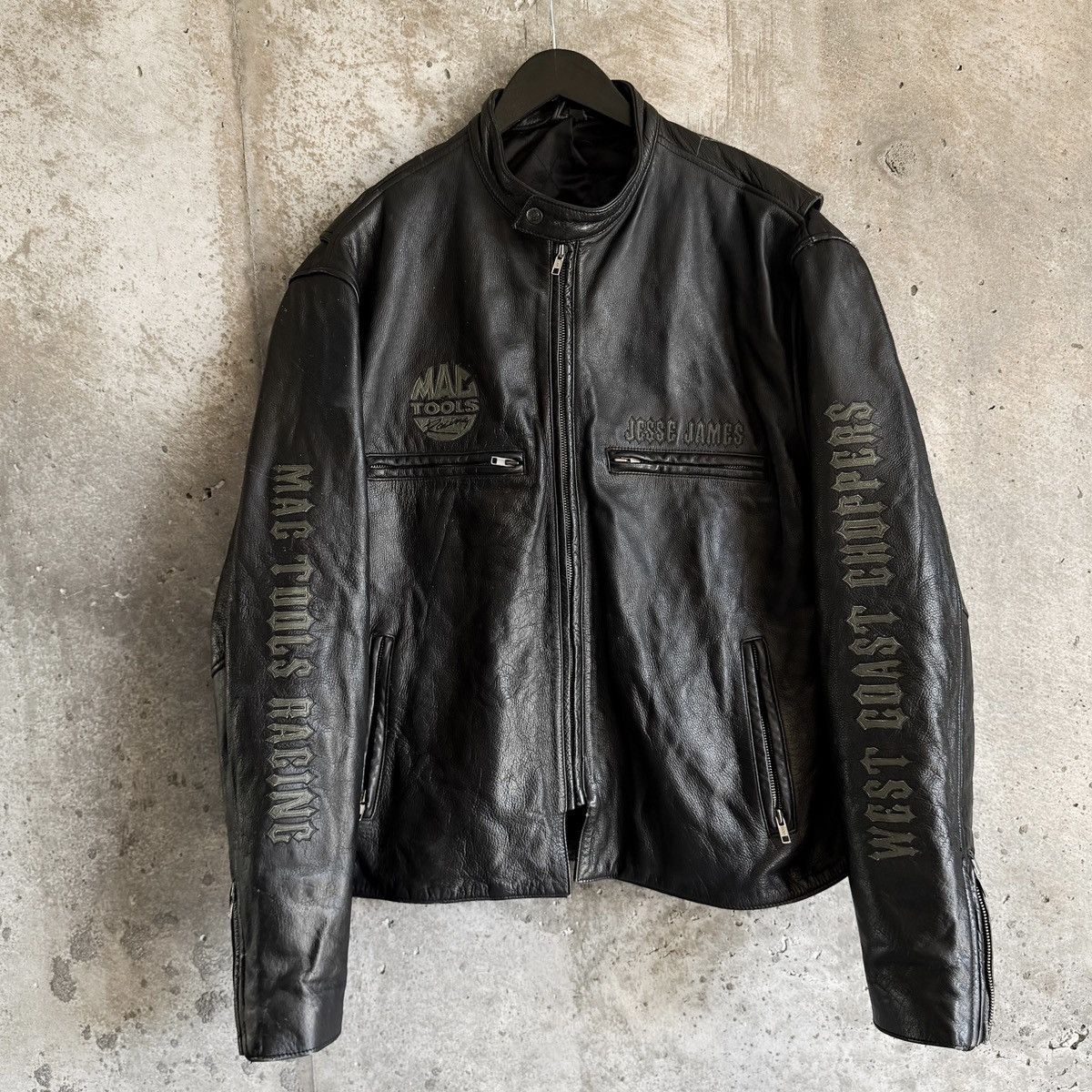 West Coast Choppers Vintage WEST COAST CHOPPERS Jesse James WCC Leather Jacket Size US XL / EU 56 / 4 - 2 Thumbnail
