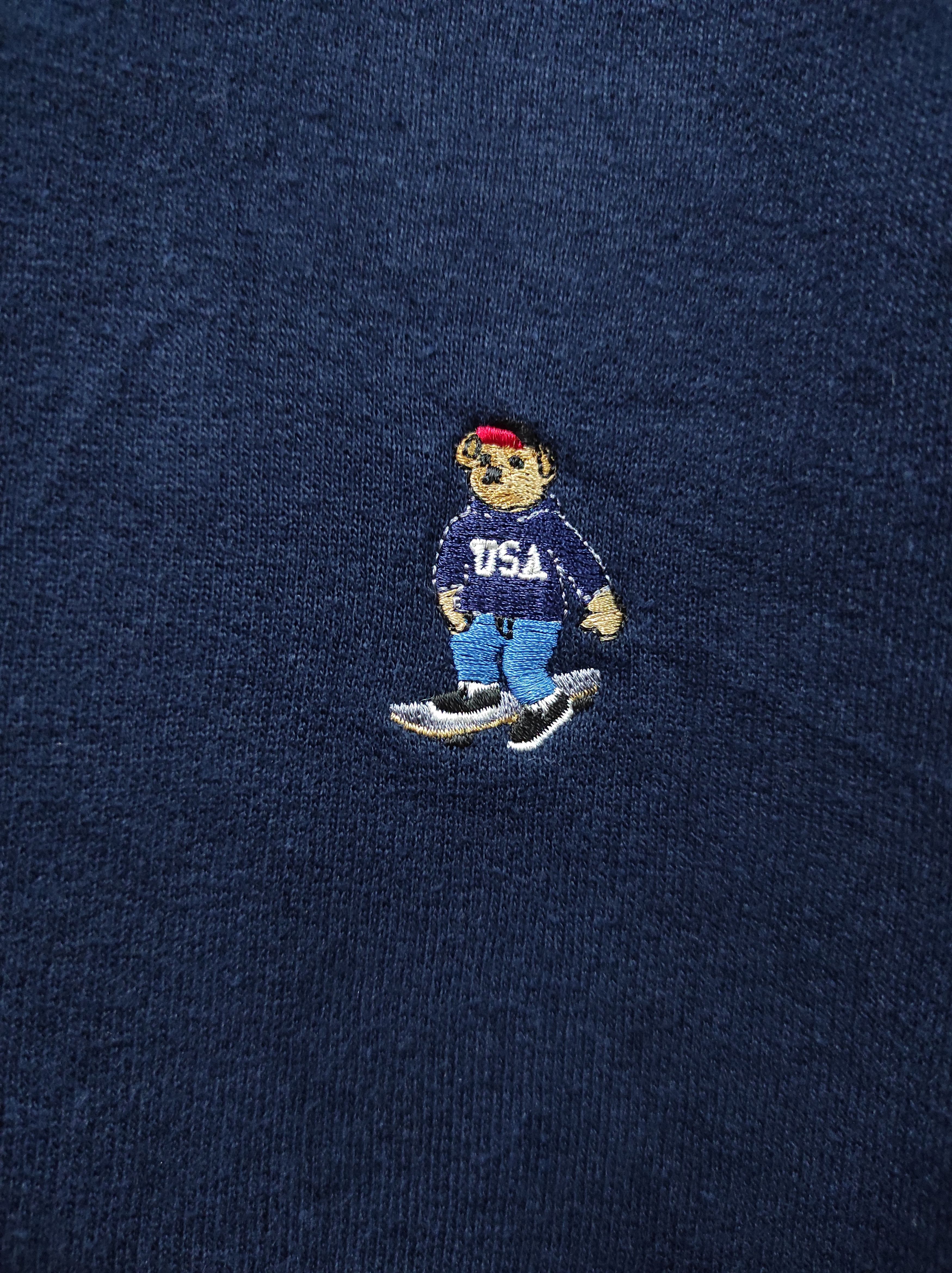Japanese Brand FREAKS STORE USA BEAR EMBROIDERY LOGO SWEATSHIRT Size US XL / EU 56 / 4 - 3 Thumbnail