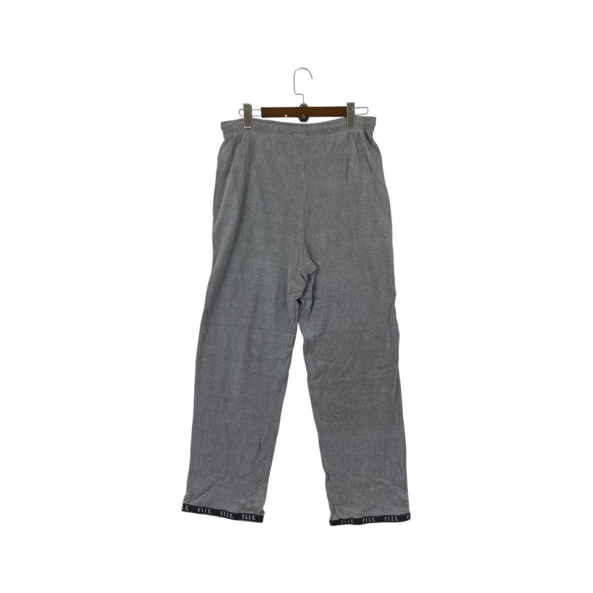 Vintage ELLE Grey Wool Jogger Trousers Casual Pant Size 33" - 3 Thumbnail