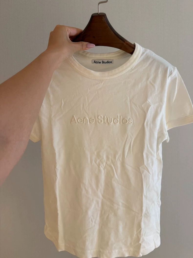 Acne Studios acne studios White short-sleeved T-shirt Size S / US 4 / IT 40 - 2 Thumbnail
