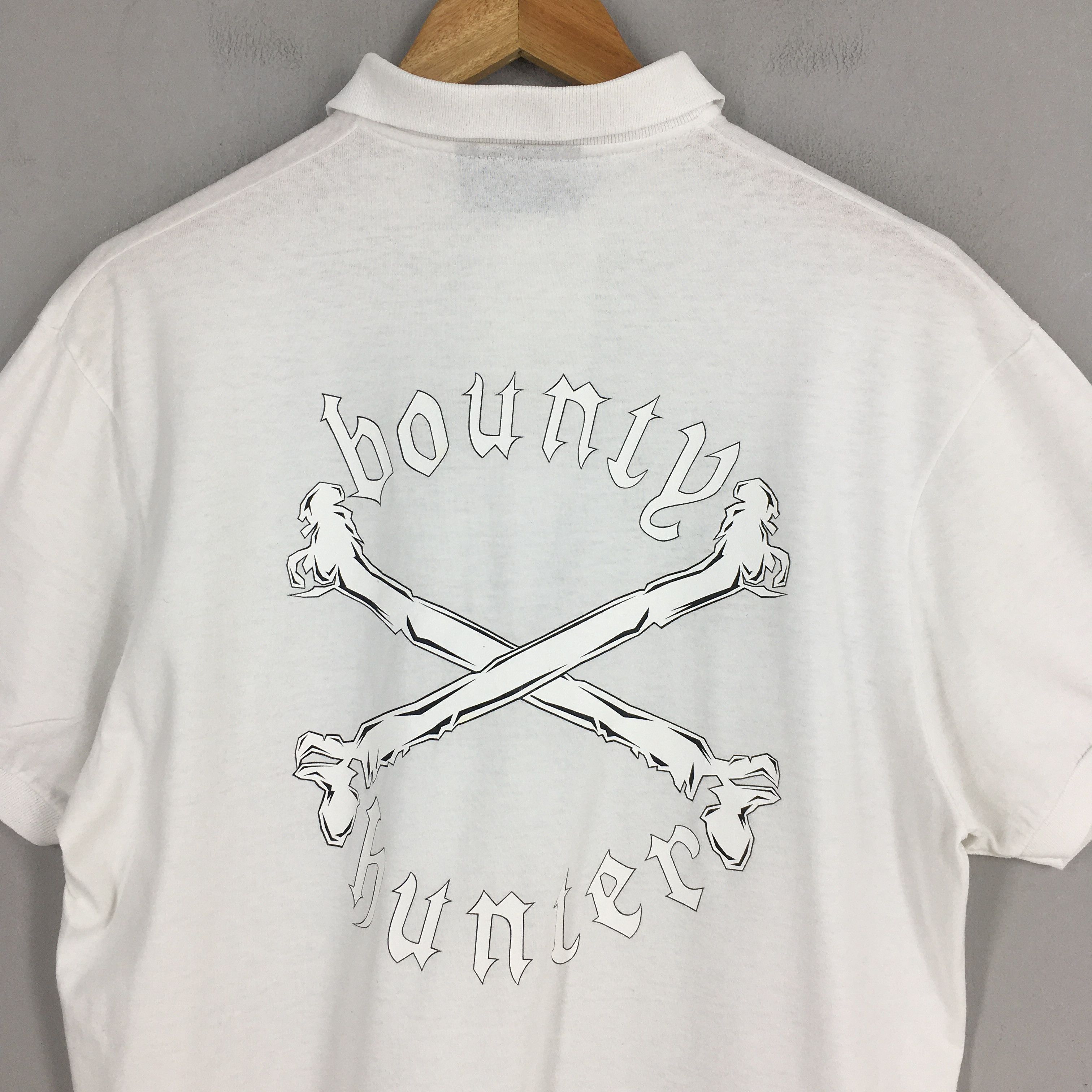Bounty Hunter × Japanese Brand Vintage Bounty Hunter Japan Skull Bones Polo Shirt Medium Size US M / EU 48-50 / 2 - 7 Thumbnail
