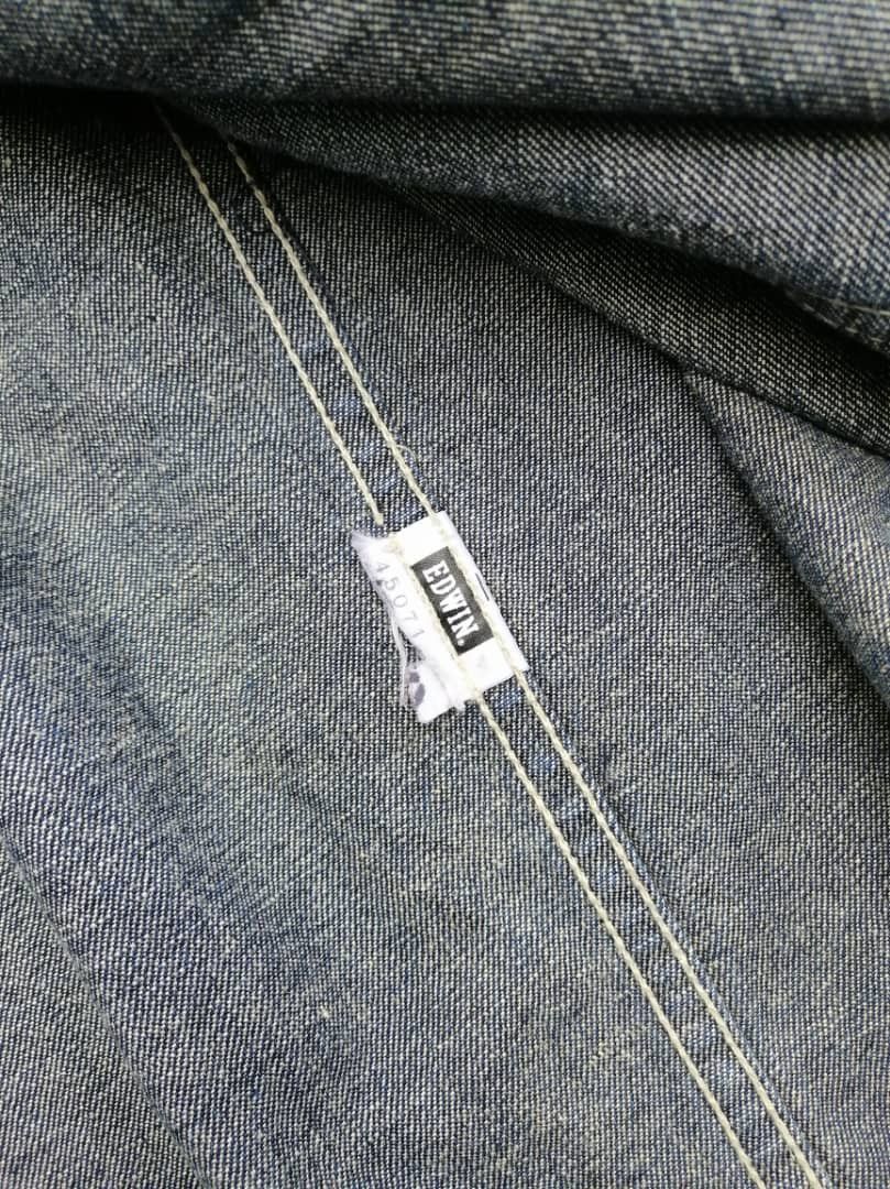 Edwin × Vintage Vintage Edwin Dungarees Denim Jacket Size US L / EU 52-54 / 3 - 8 Thumbnail