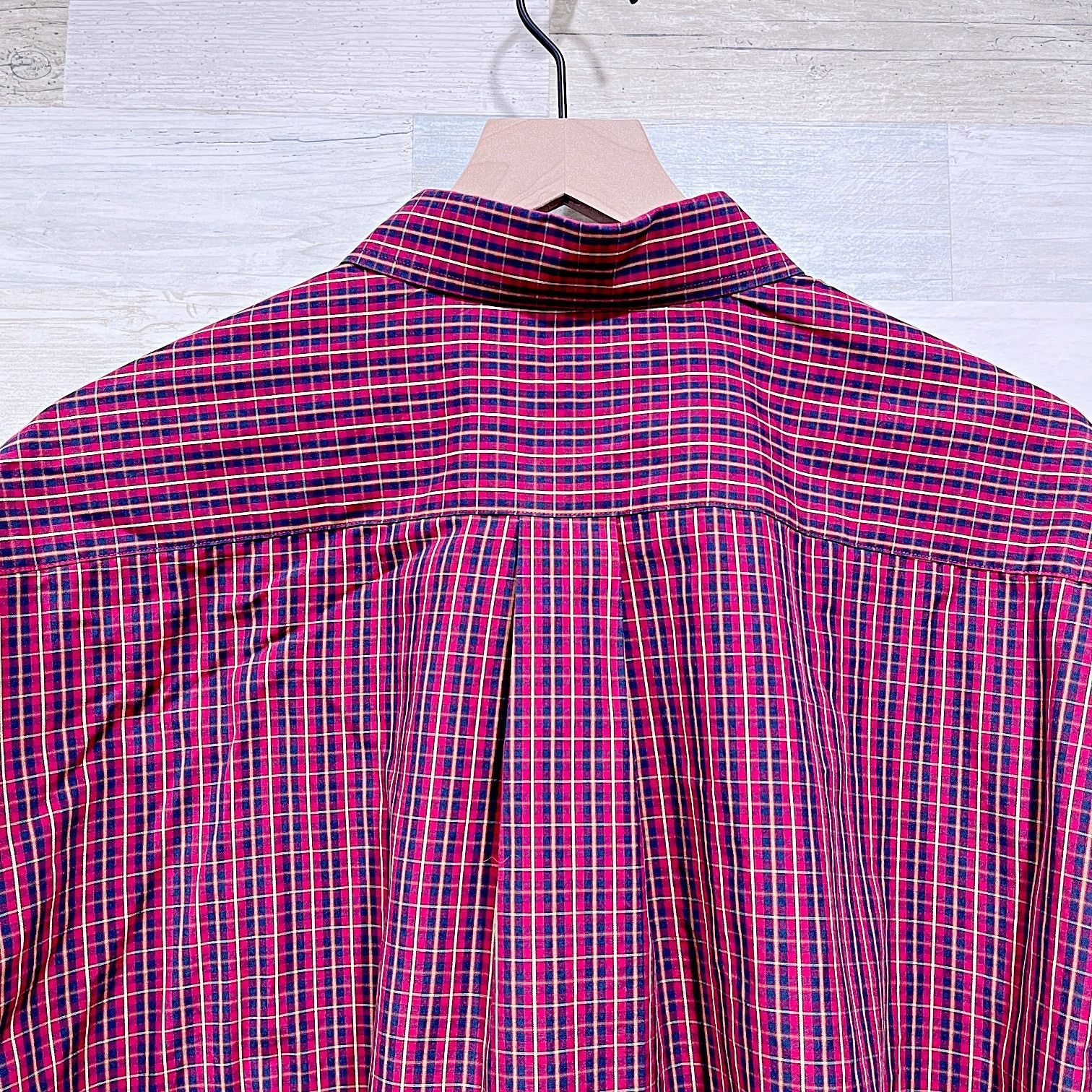 Vineyard Vines Vineyard Vines Oxford Whale Shirt Red Blue Plaid Mens XL Size US XL / EU 56 / 4 - 4 Thumbnail