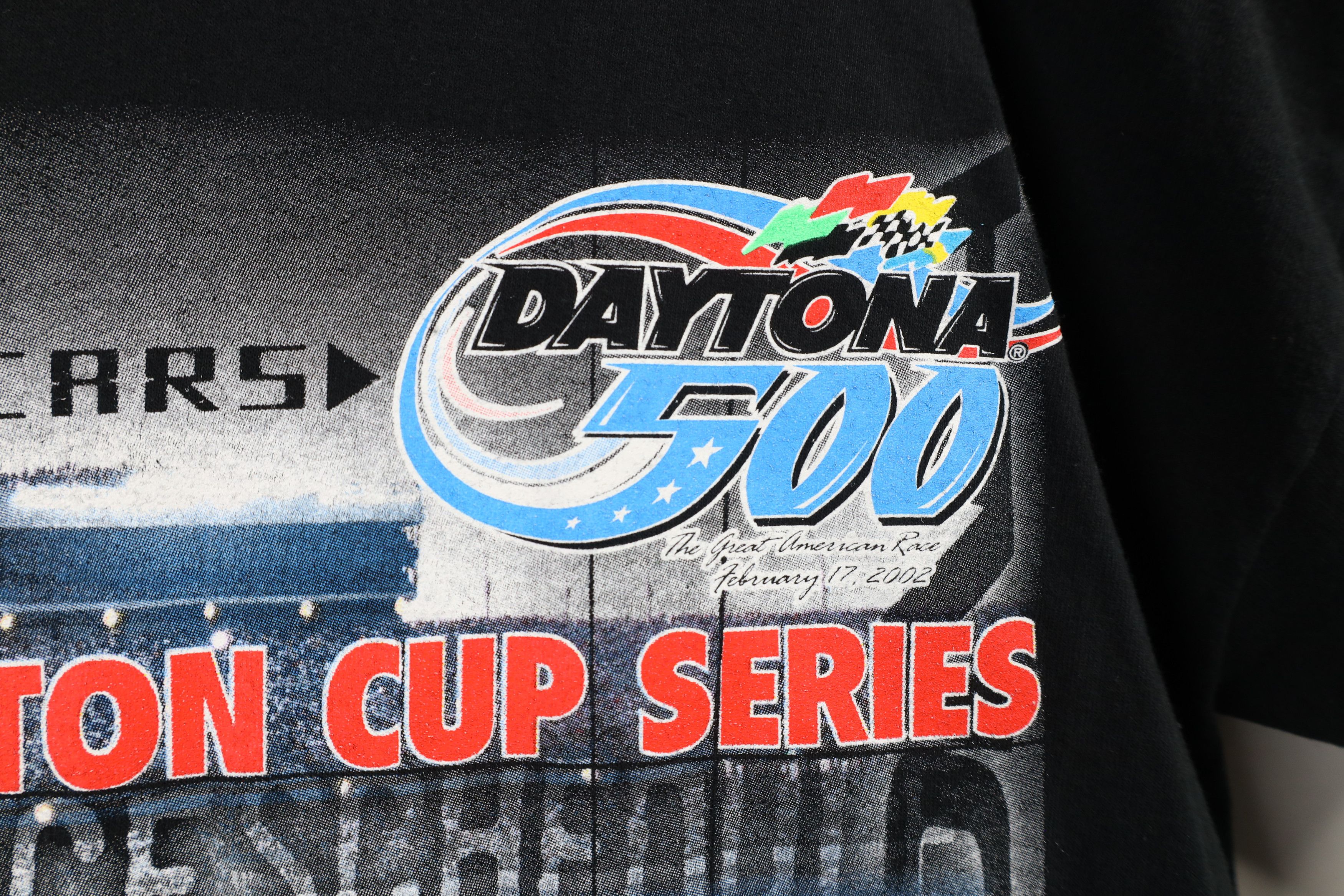 Vintage Vintage Y2K 2002 NASACAR Print Daytona 500 T-Shirt Black Size US L / EU 52-54 / 3 - 6 Thumbnail