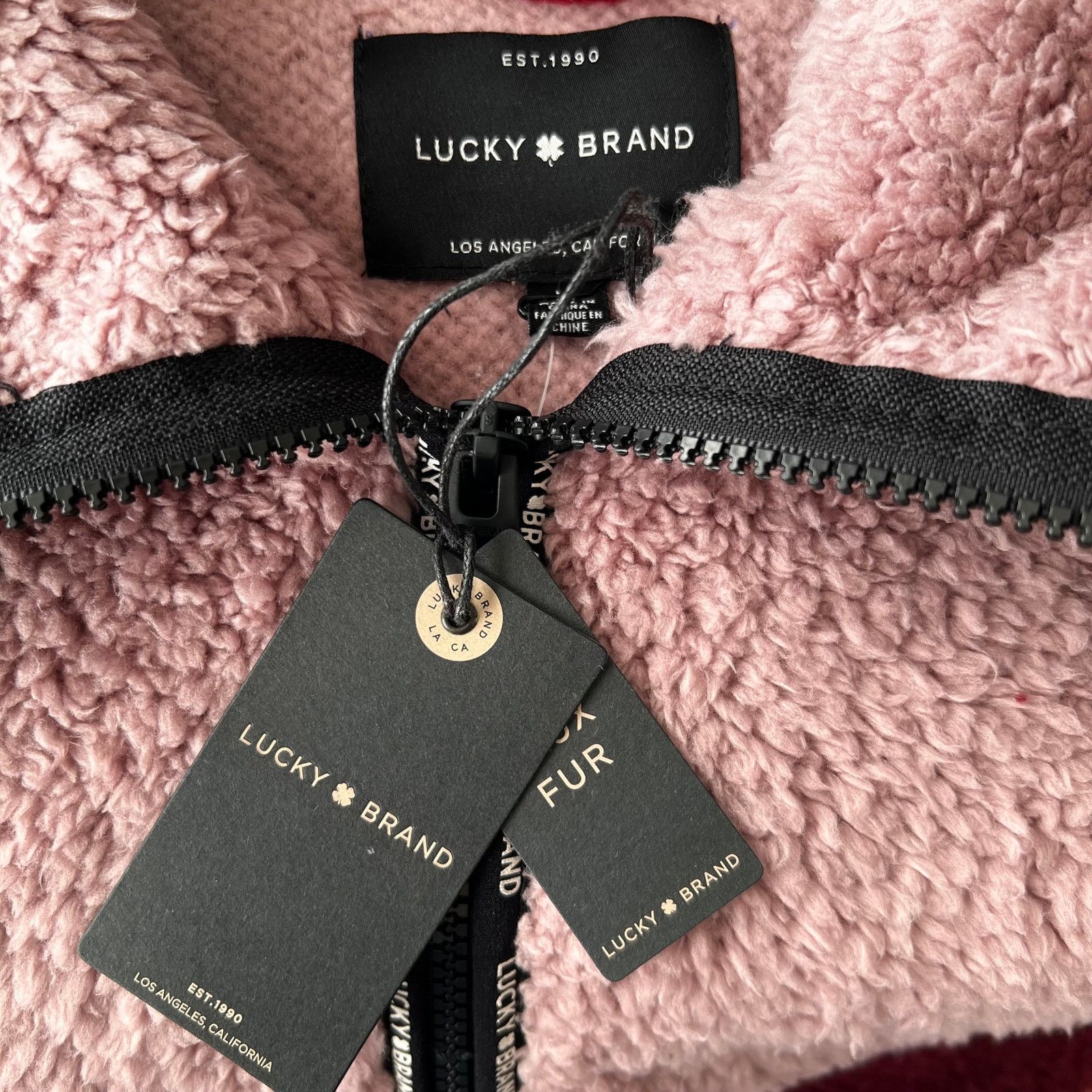 Lucky Brand Lucky Brand Wine/Muave Faux Shearling Jacket, M Size M / US 6-8 / IT 42-44 - 9 Thumbnail