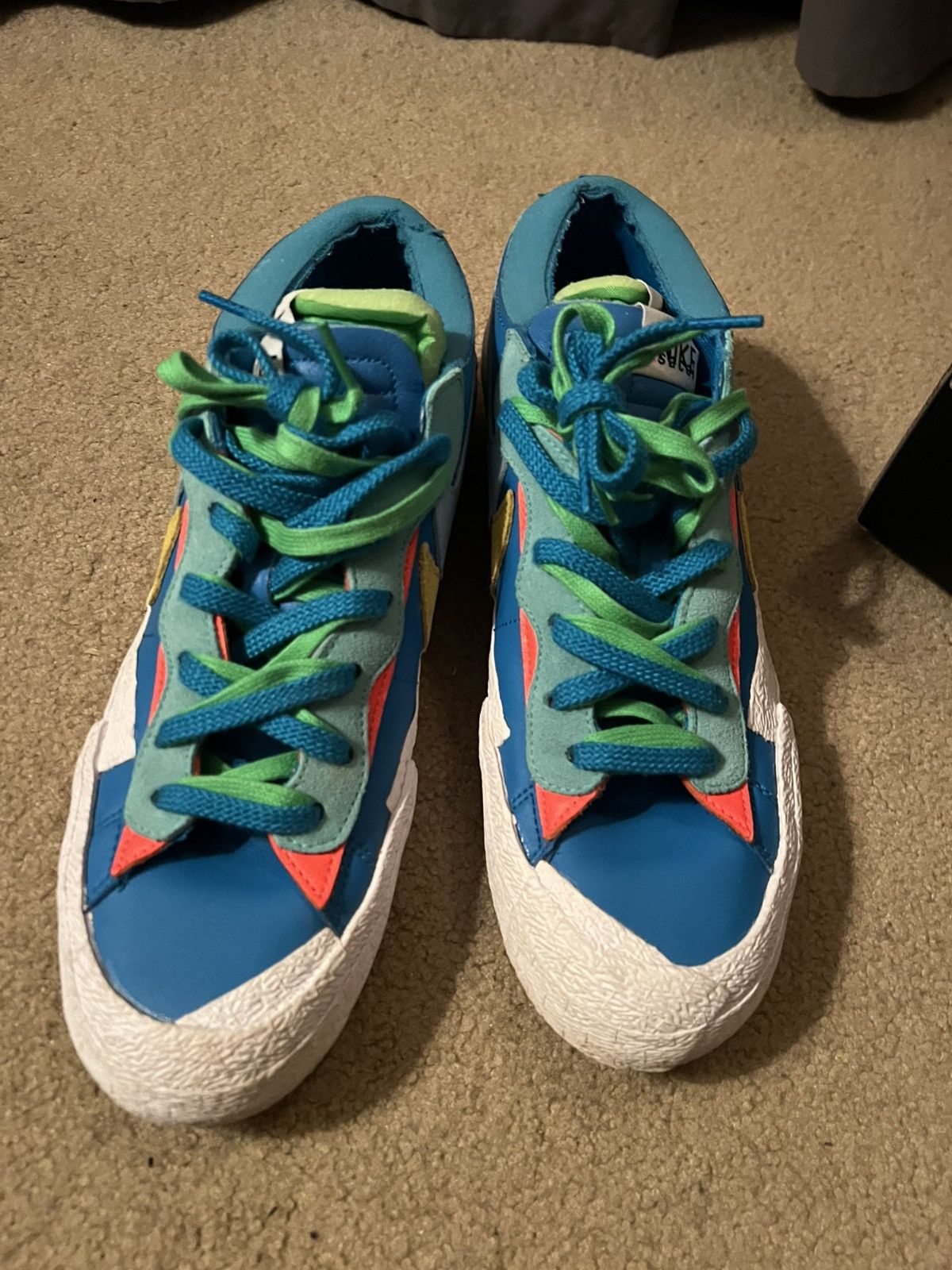 Kaws × Nike × Sacai Nike x Sacai x Kaws Blazer Low Neptune Blue Size US 11.5 / EU 44-45 - 3 Thumbnail