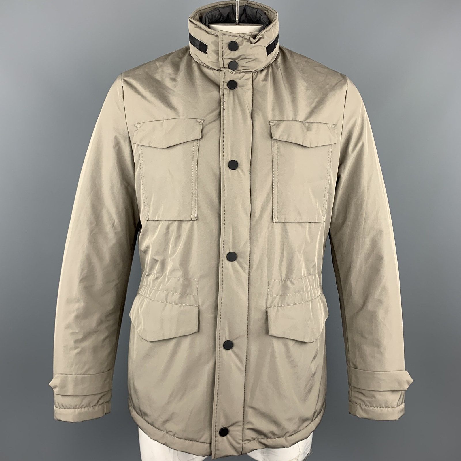 Eredipisano EREDI PISANO M Khaki Beige Padded Pocket Winter Jacket Size US M / EU 48-50 / 2 - 1 Thumbnail