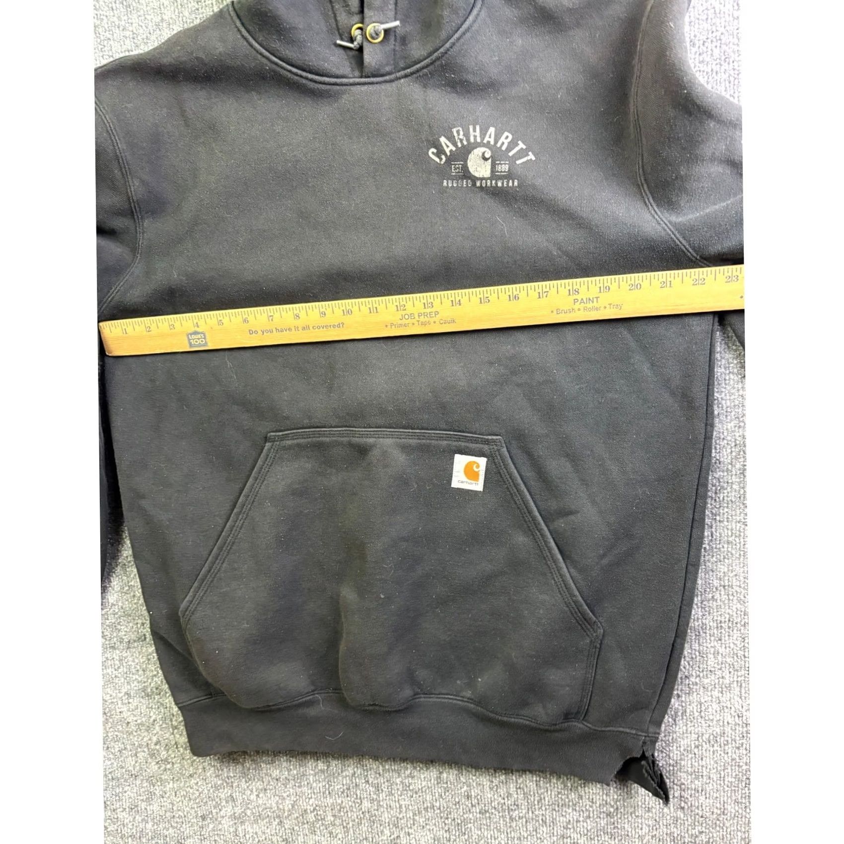 Carhartt VINTAGE Carhartt Hoodie Mens M Black Rugged Workwear Graphic Original Fit Size US M / EU 48-50 / 2 - 6 Thumbnail
