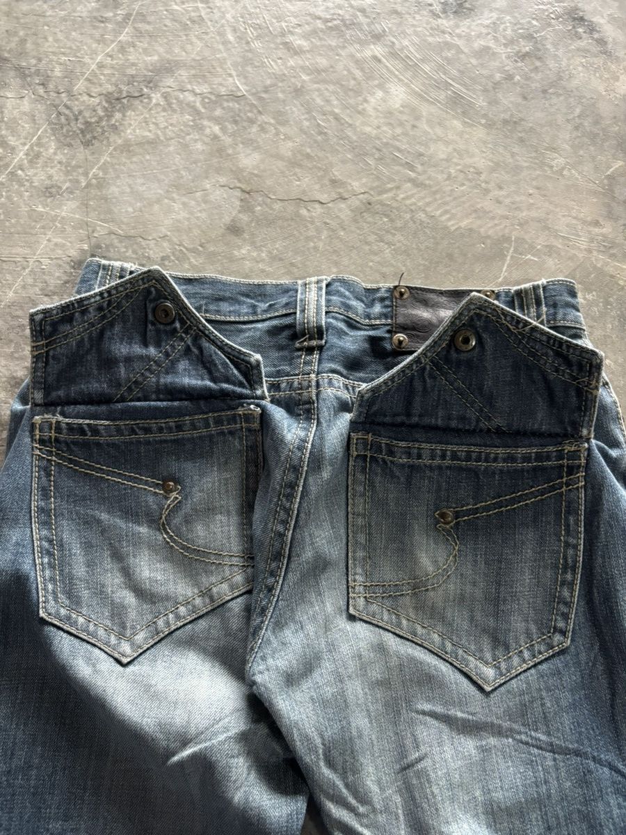 Hysteric Glamour × semanticdesign SICK FLARE DISTRESSED SEMANTIC DESIGN WASHED LEATHER POCKET Size US 29 - 15 Thumbnail