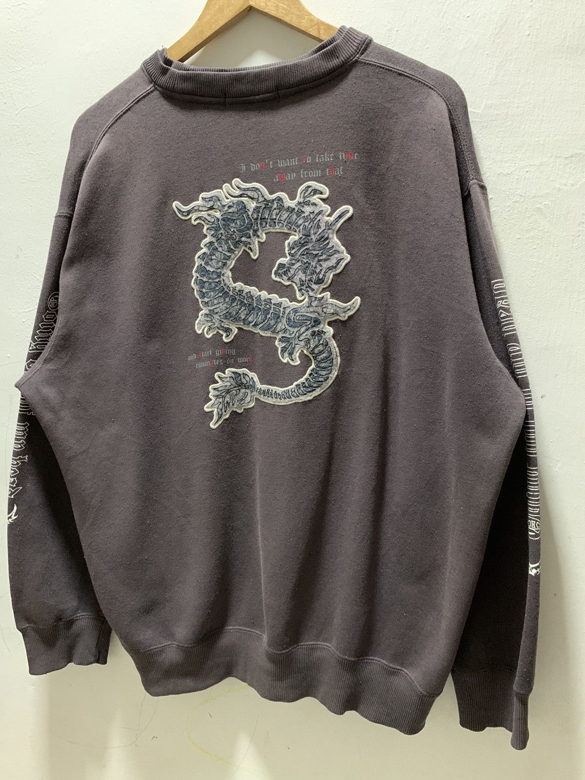 Japanese Brand Vintage Proposition II Sweatshirt Dragon Poem Size US XXL / EU 58 / 5 - 11 Thumbnail