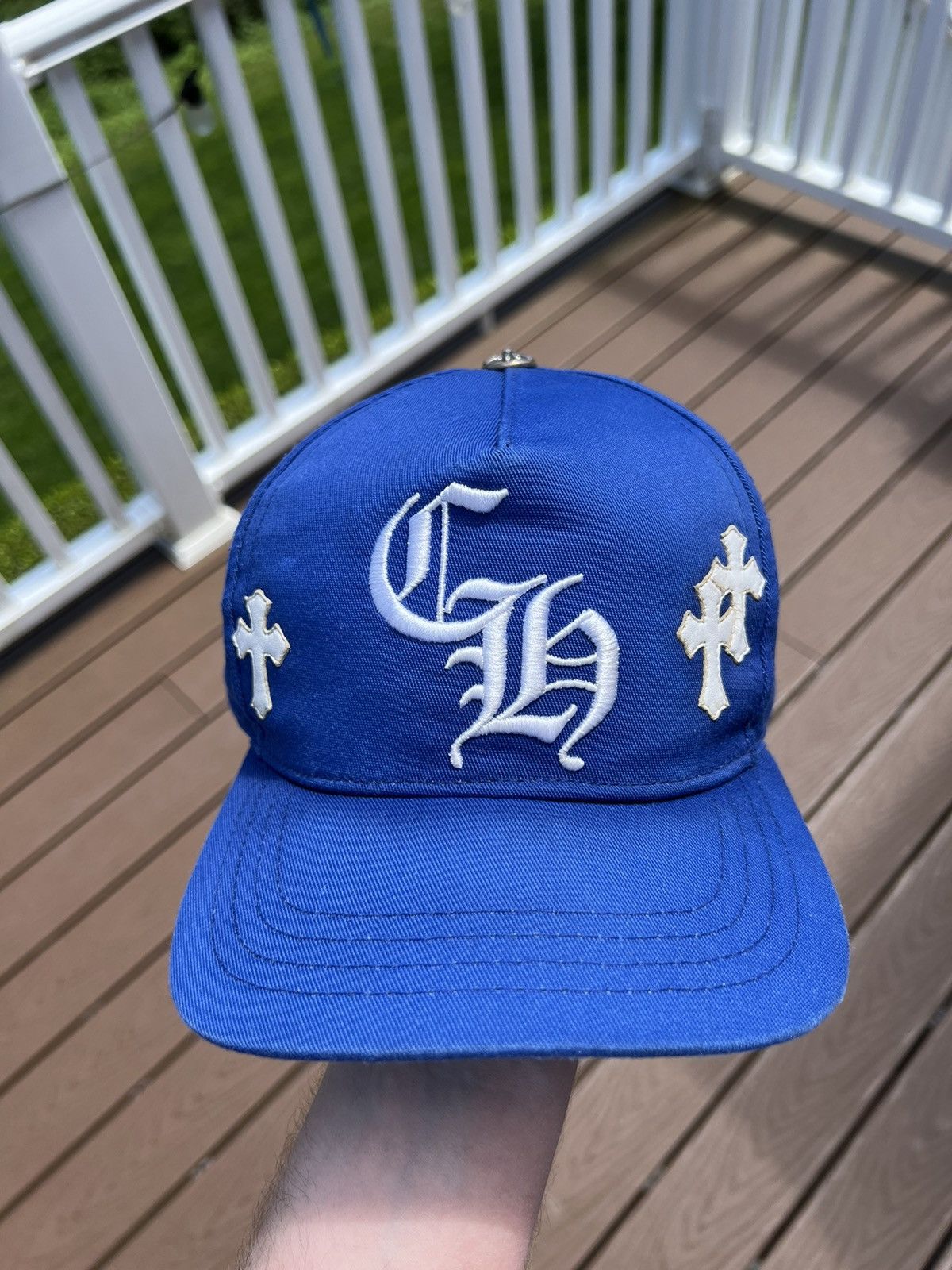 Chrome hearts “Dodgers” Leather Patch Cap
