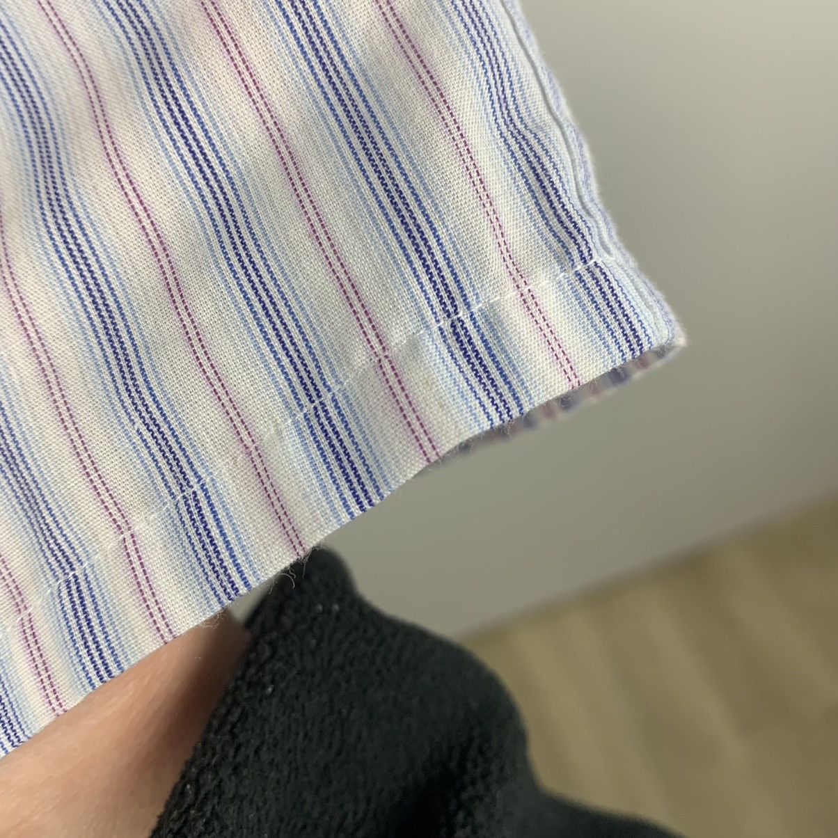 Yves Saint Laurent Vintage Yves Saint Laurent Striped Shirt Short Sleeve Size L Size US L / EU 52-54 / 3 - 22 Thumbnail