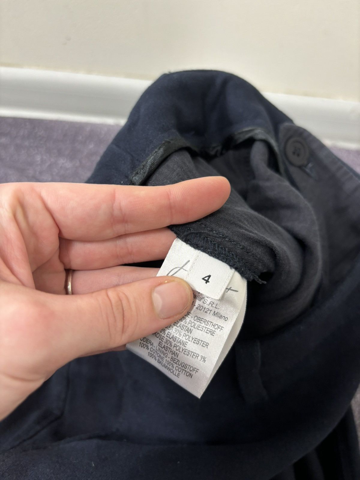 JET SET Jet Set Men’s Viscose Blend Navy Blue Soft Pants Trousers Size US 38 / EU 54 - 10 Thumbnail