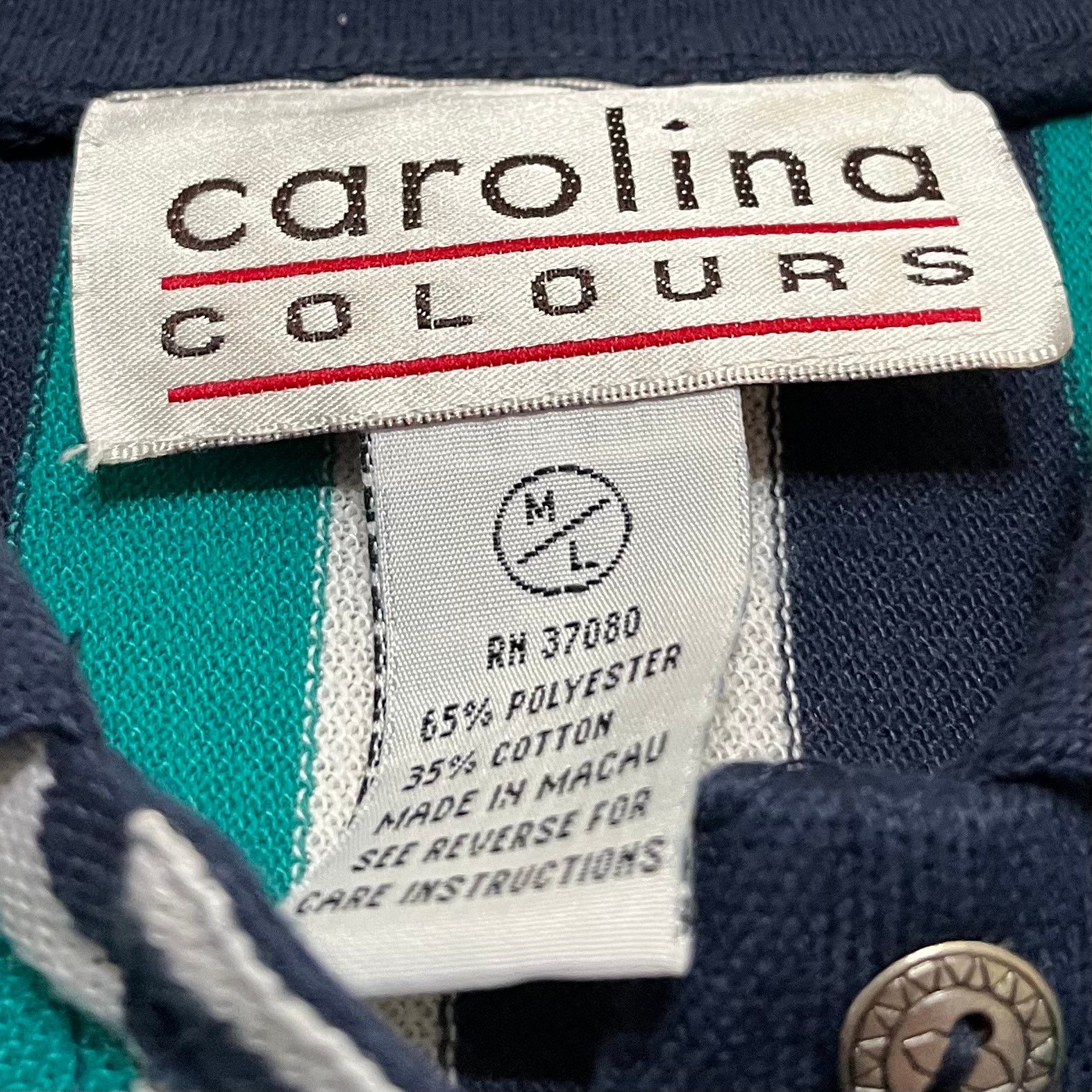 Other Carolina Colours Navy/Green Long Sleeeve Polo Shirt Medium Size US M / EU 48-50 / 2 - 4 Thumbnail