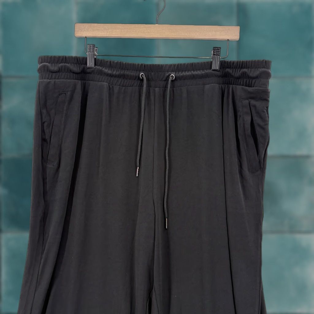 Vintage Lane Bryant Matte Jersey Straight Pants Womens 22/24 Short Black Stretch Career Size XXL / US 16-18 / IT 52-54 - 1 Thumbnail