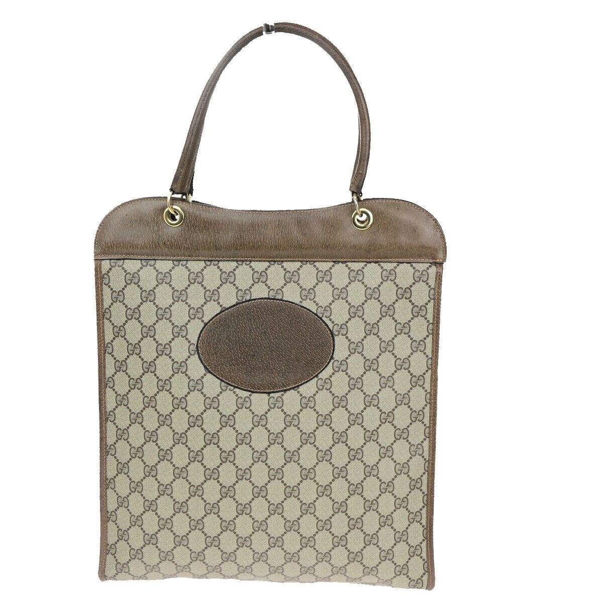 Gucci Old Brown Canvas Handbag (Pre-Owned) Size ONE SIZE - 1 Thumbnail