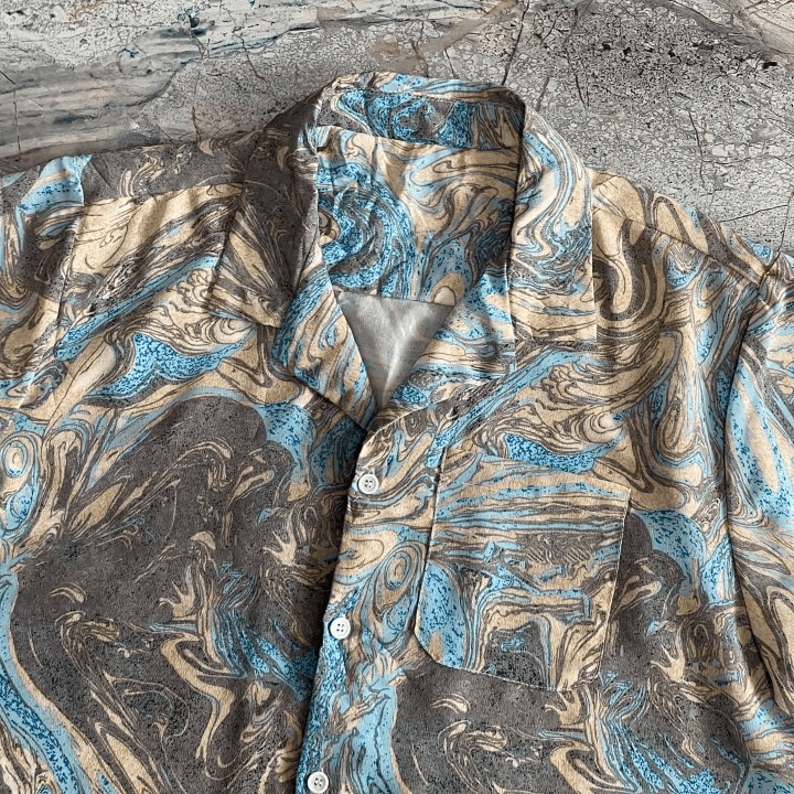Vintage Pattern Water-Cloud Hawaian Shirt Size US L / EU 52-54 / 3 - 2 Thumbnail