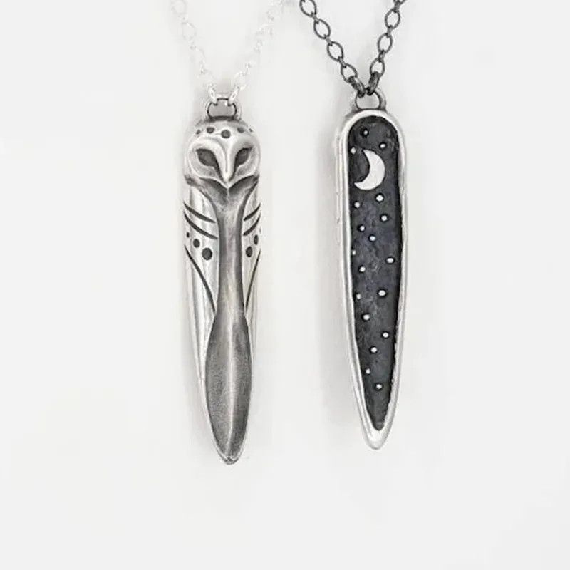 Jewelry Owl Star Moon Pendant Necklace Size ONE SIZE - 4 Thumbnail