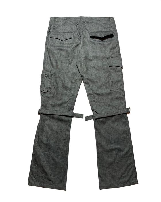 Issey Miyake TÊTE HOMME TARTAN STRAPS CARGO PANTS | Grailed