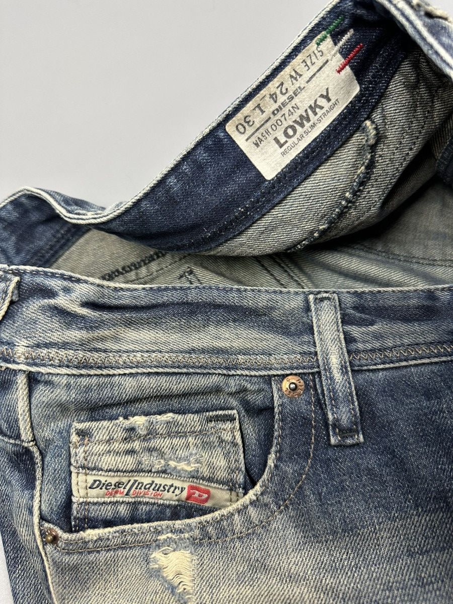 Diesel × Vintage 🔥Rare🔥Distressed Vintage Diesel Industry Lowky Regular Denim Size US 28 / EU 44 - 9 Thumbnail