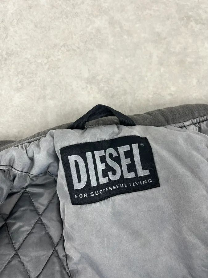 Diesel Diesel Grey Aero Hooded Bomber Jacket Size US S / EU 44-46 / 1 - 10 Thumbnail
